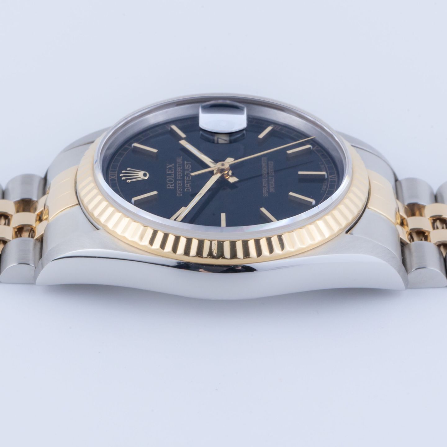 Rolex Datejust 36 16233 (1996) - Black dial 36 mm Gold/Steel case (6/8)