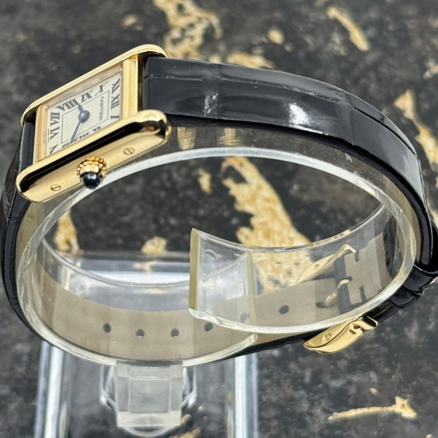 Cartier Tank Louis Cartier WGTA0352 (2025) - Silver dial 17 mm Yellow Gold case (7/8)