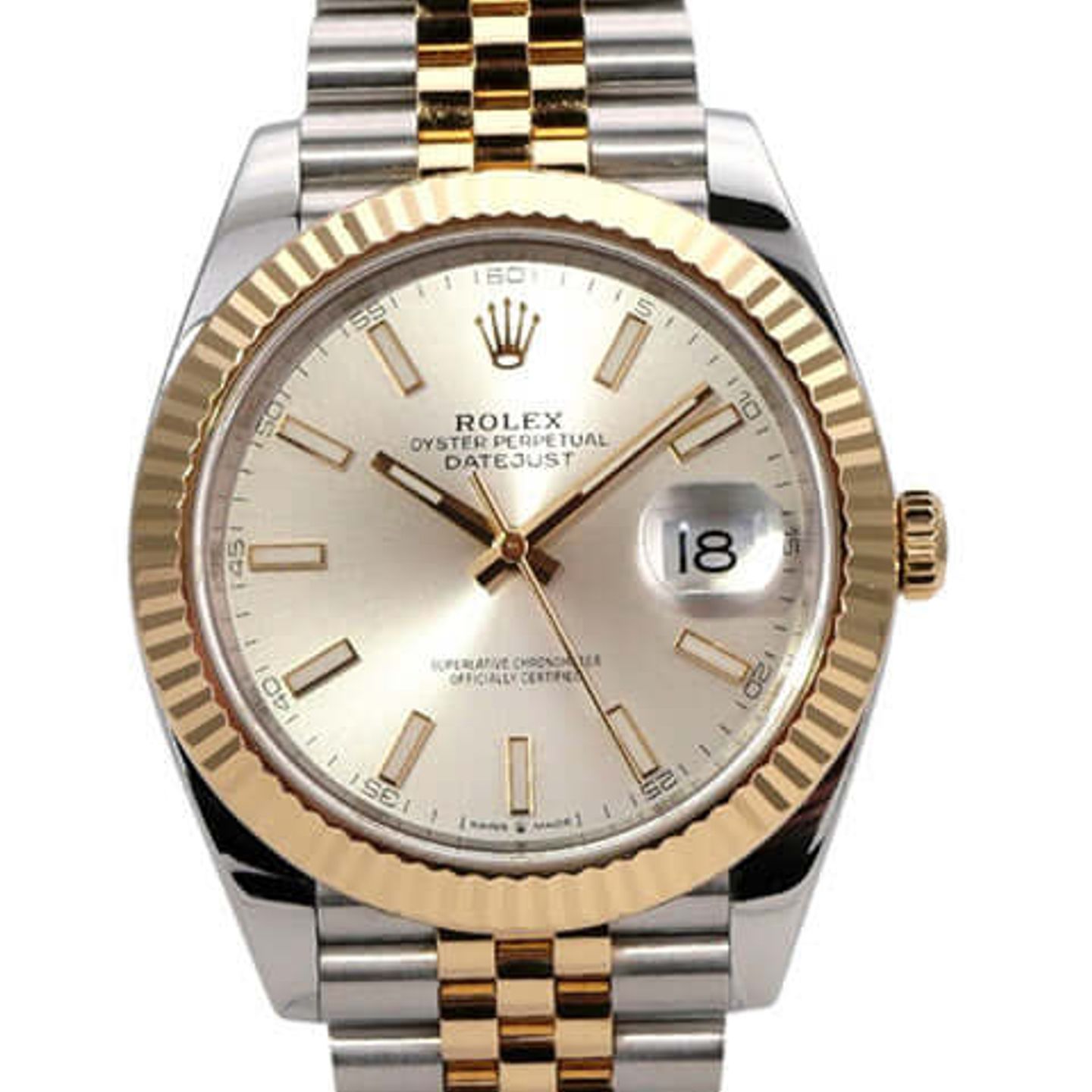 Rolex Datejust 41 126333 (2019) - Zilver wijzerplaat 41mm Goud/Staal (1/8)