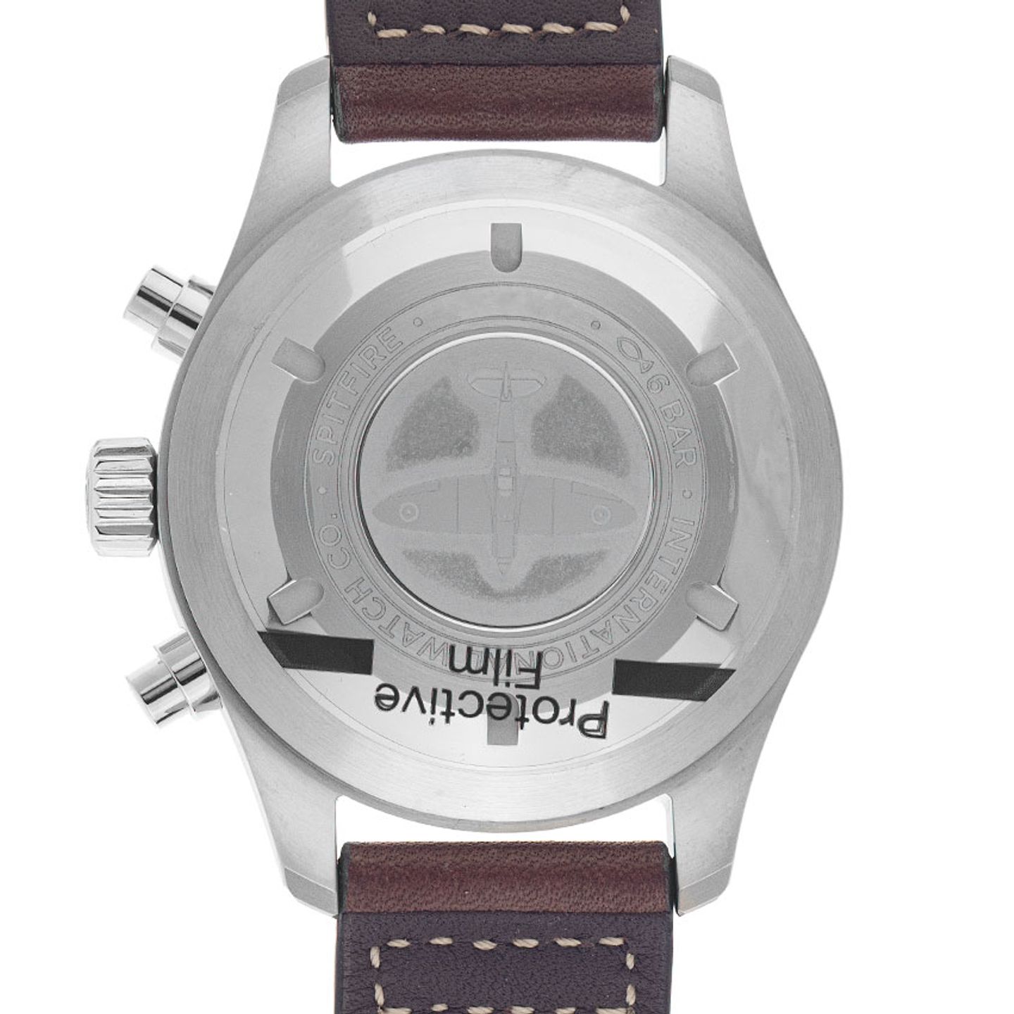 IWC Pilot Spitfire Chronograph IW387903 (2024) - Zwart wijzerplaat 41mm Staal (6/7)