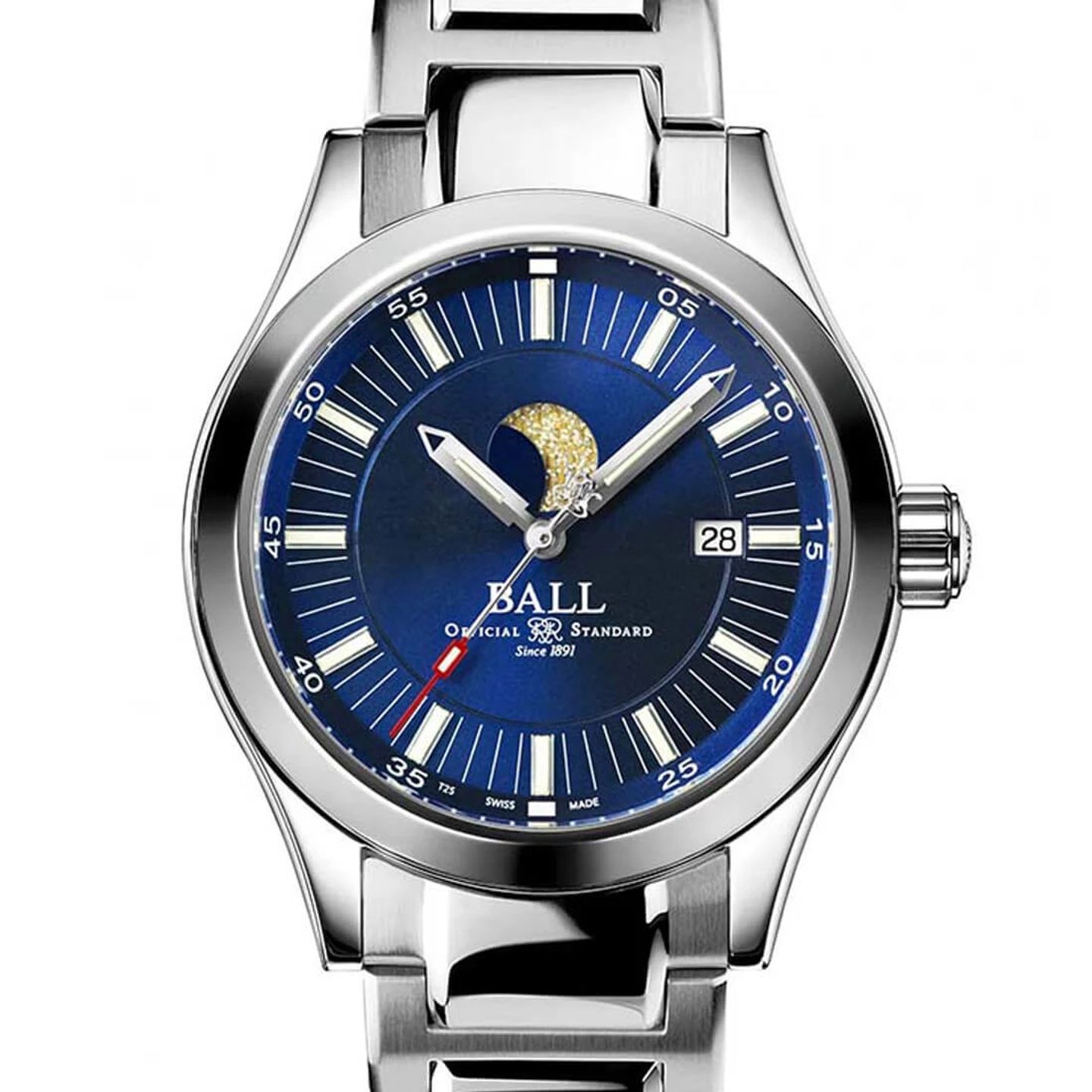 Ball Engineer II NM2282C-SJ-BE (2024) - Blauw wijzerplaat 41mm Staal (2/2)