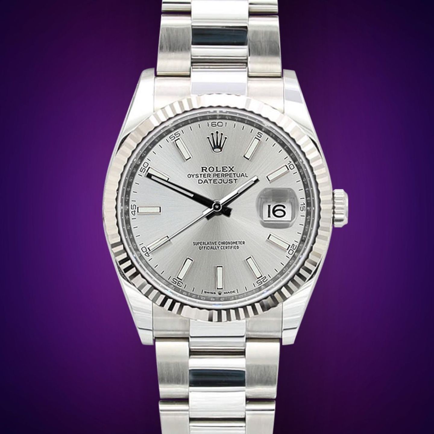 Rolex Datejust 36 126234 (Unknown (random serial)) - Silver dial 36 mm Steel case (3/5)