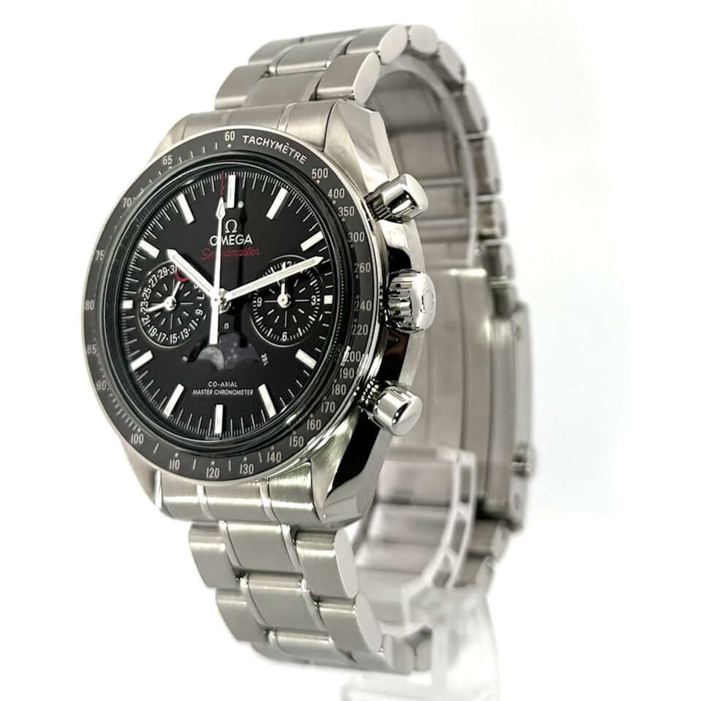 Omega Speedmaster Professional Moonwatch Moonphase 304.30.44.52.01.001 (2019) - Black dial 44 mm Steel case (3/8)