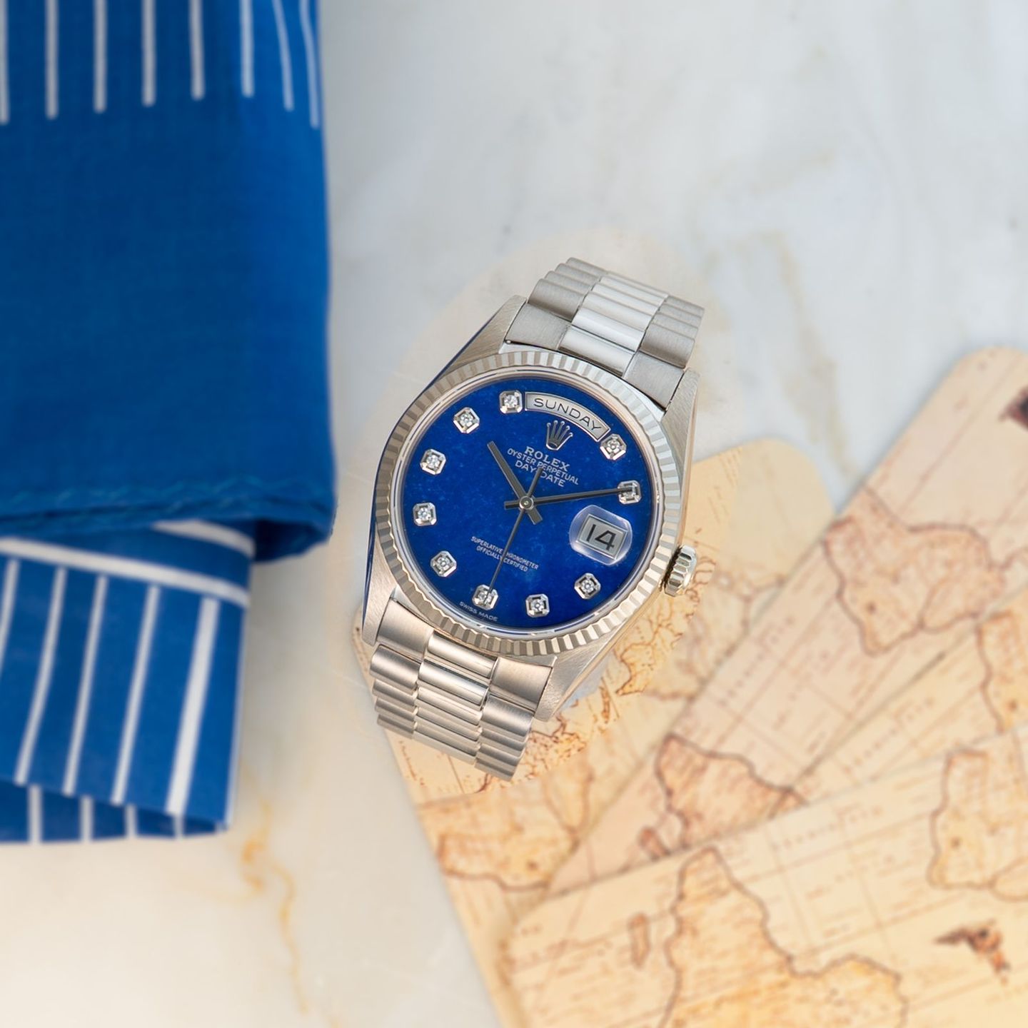 Rolex Day-Date 36 18239 (1993) - 36 mm White Gold case (4/8)