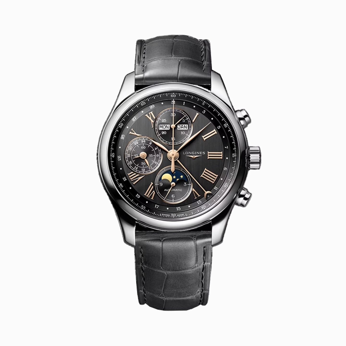 Longines Master Collection L2.773.4.61.2 (2025) - Grijs wijzerplaat 42mm Staal (1/1)