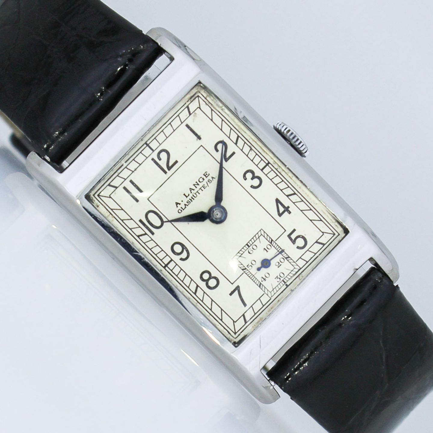 A. Lange & Söhne Vintage Vintage (1937) - Zilver wijzerplaat 22mm Staal (1/8)