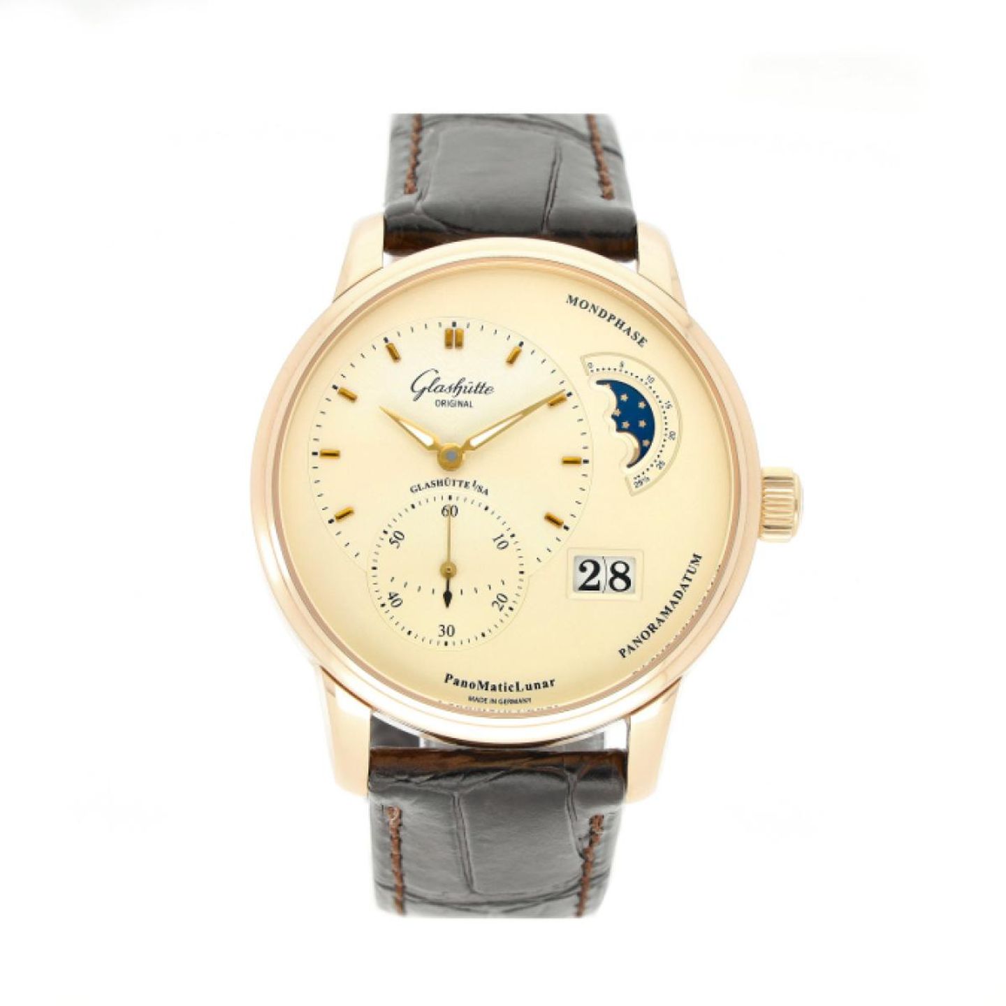 Glashütte Original Senator Karrée 1-22-02-51-51-04 (2014) - Silver dial 40 mm Rose Gold case (1/5)