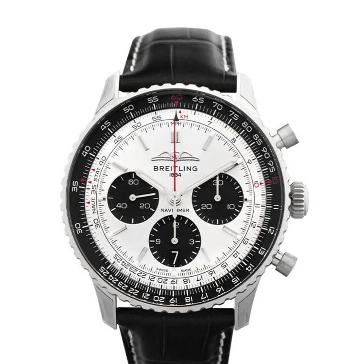 Breitling Navitimer AB0138241G1P1 (2023) - Silver dial 43 mm Steel case (1/2)