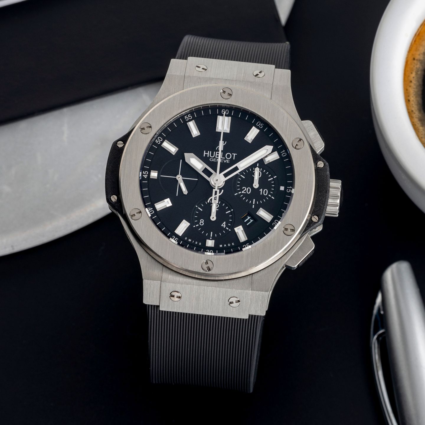 Hublot Big Bang 44 mm 301.SX.1170.RX (Unknown (random serial)) - Black dial 45 mm Steel case (2/8)