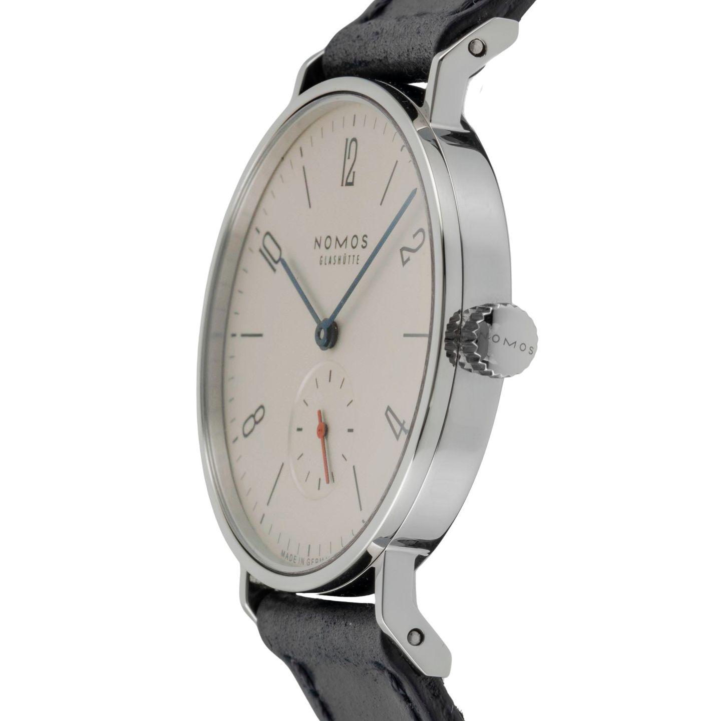 NOMOS Tangente 33 122.S1 (2009) - Wit wijzerplaat 33mm Staal (6/8)