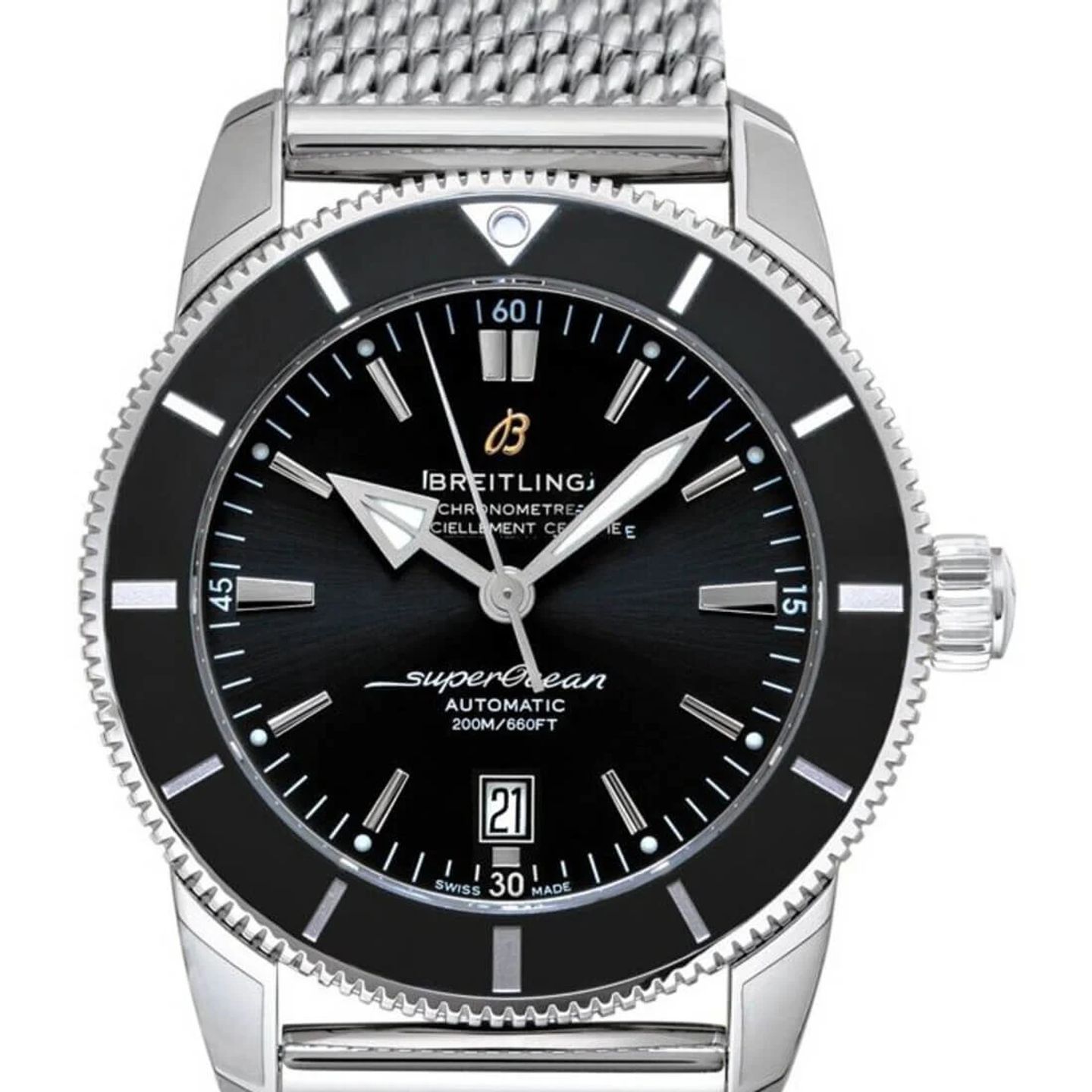 Breitling Superocean Heritage II 46 AB2020121B1A1 (2024) - Zwart wijzerplaat 46mm Staal (1/2)