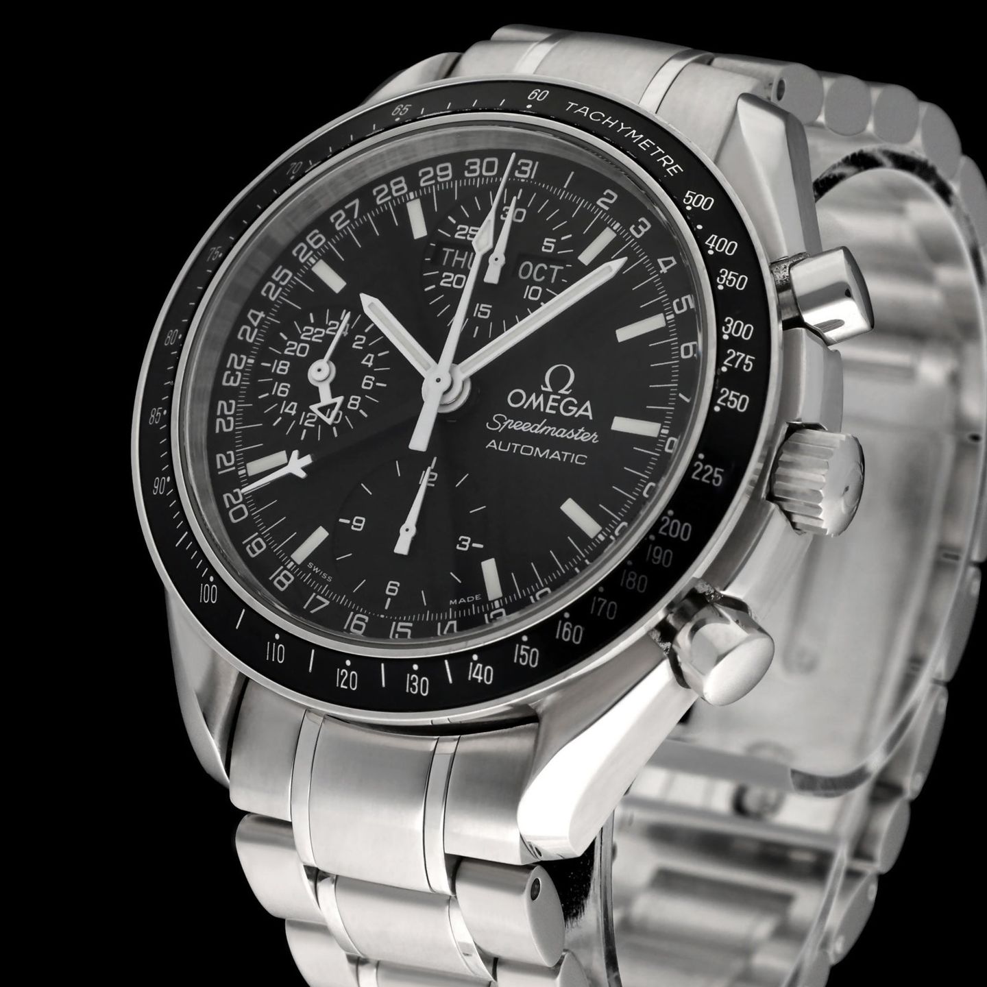 Omega Speedmaster Day Date 3520.50.00 (2000) - Black dial 39 mm Steel case (7/8)