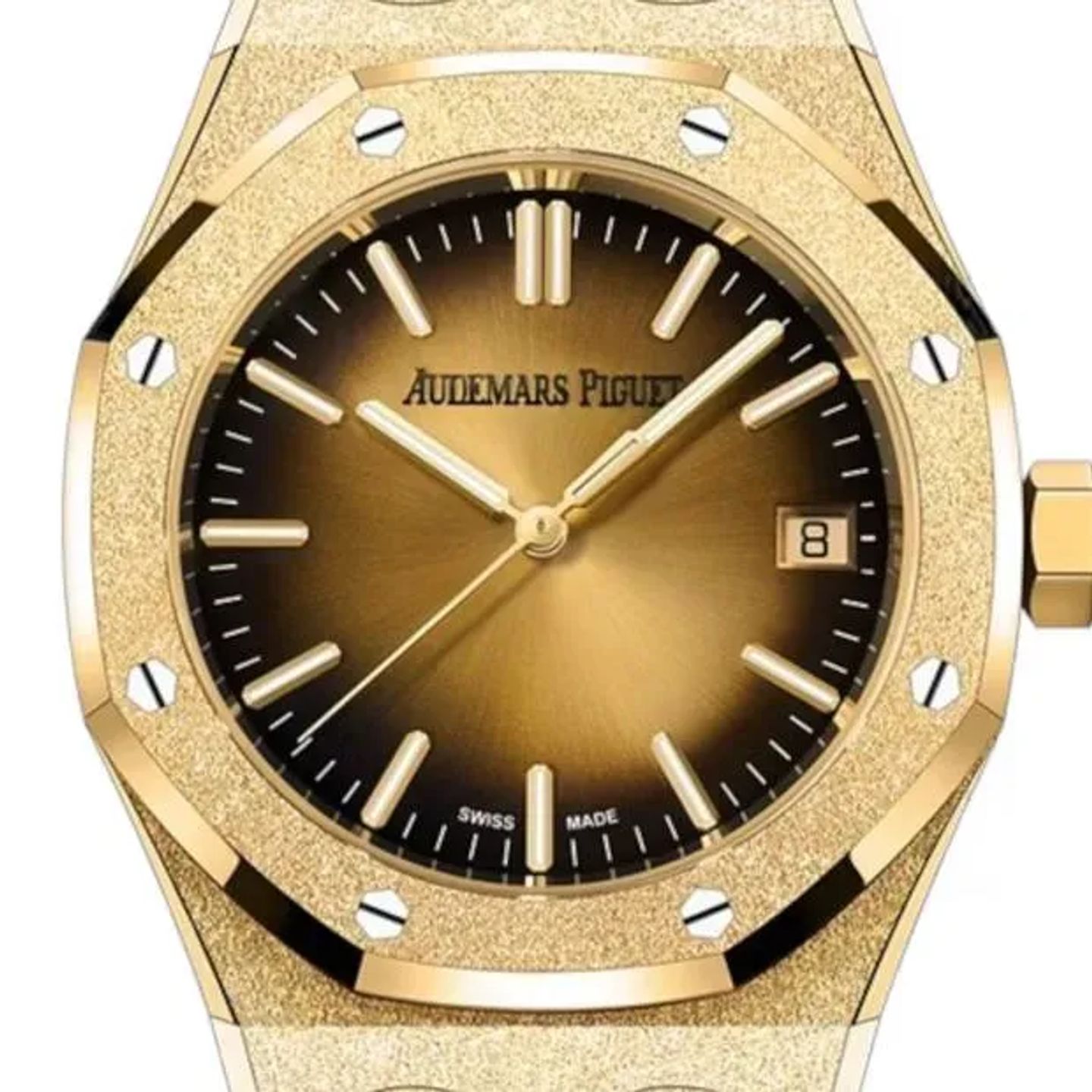 Audemars Piguet Royal Oak Selfwinding 15550BA.GG.1356BA.01 (2024) - Champagne dial 37 mm Yellow Gold case (3/6)