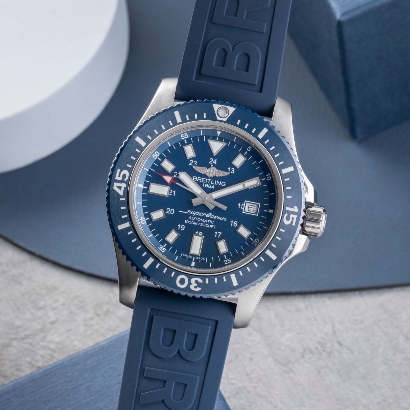 Breitling Superocean 44 Y1739316/C959 (Unknown (random serial)) - Blue dial 44 mm Steel case (3/8)