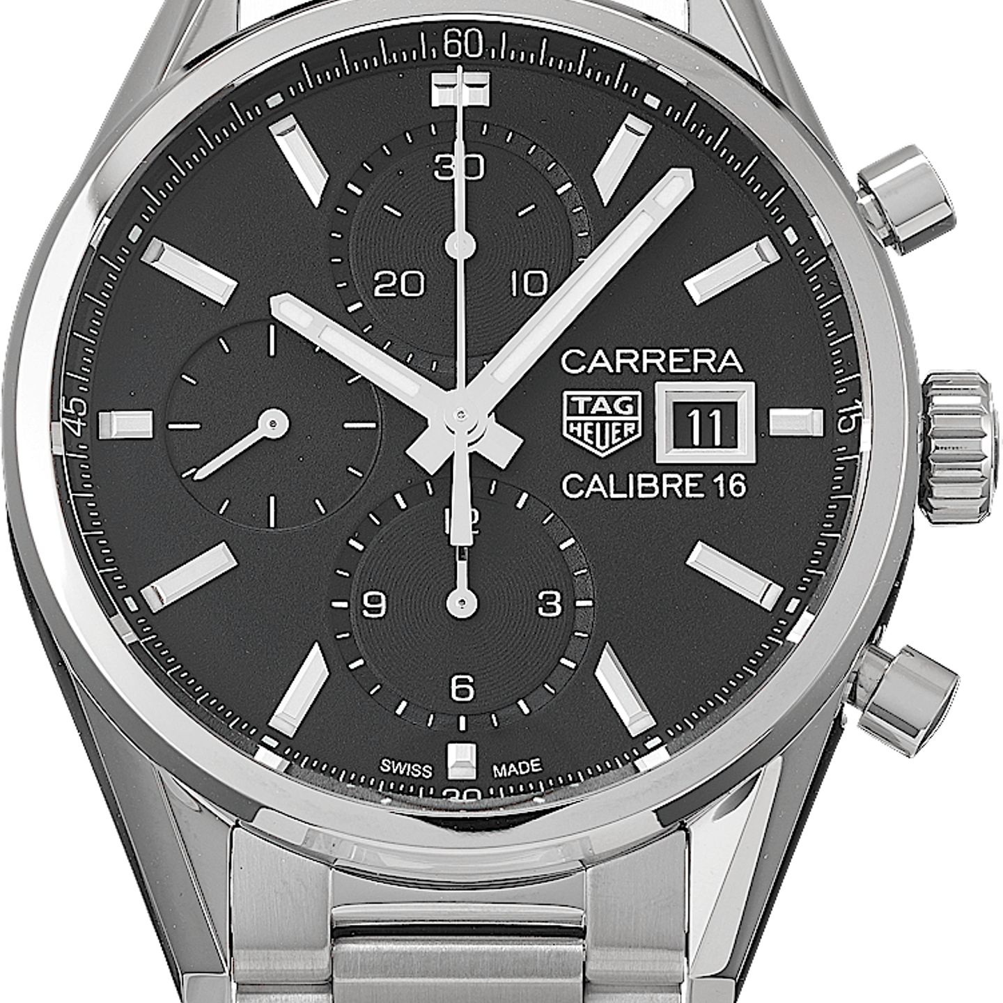 TAG Heuer Carrera Calibre 16 CBK2110.BA0715 (2025) - Black dial 41 mm Steel case (2/5)