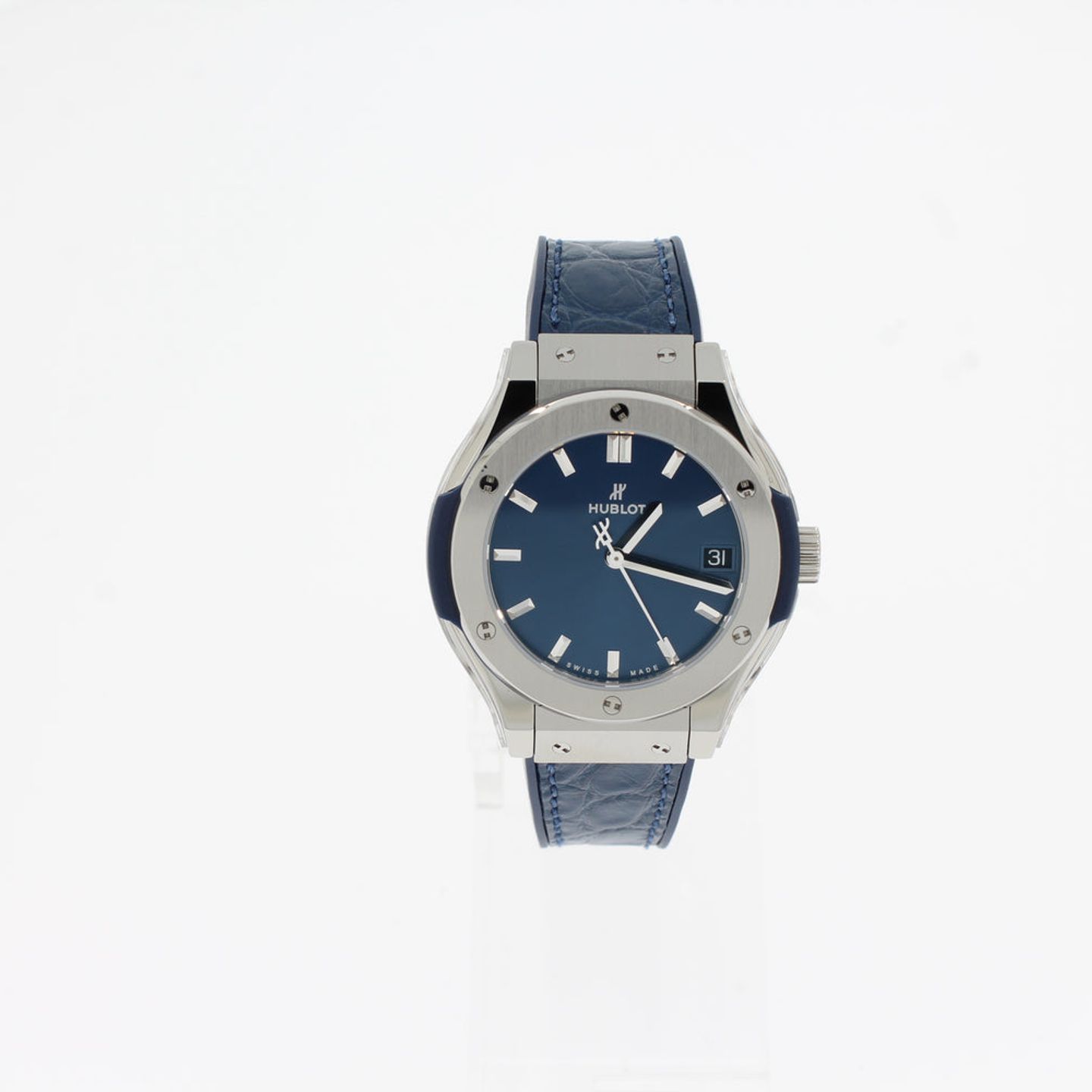 Hublot Classic Fusion Blue 581.NX.7170.LR (2025) - Blue dial 33 mm Titanium case (1/4)