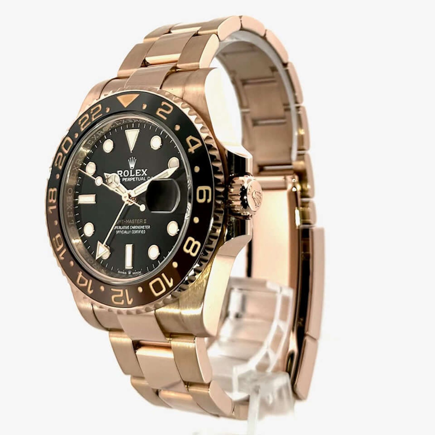 Rolex GMT-Master II 126715CHNR (2023) - Zwart wijzerplaat 40mm Roségoud (2/7)