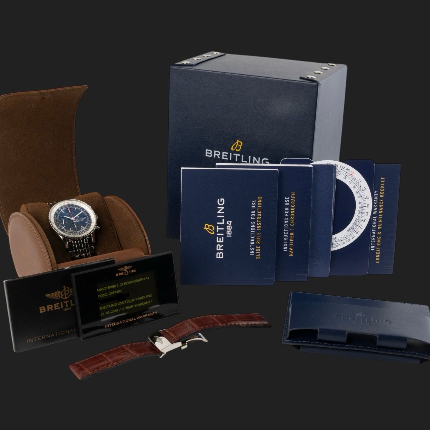 Breitling Navitimer A13324121C1X1 (2019) - Blauw wijzerplaat 41mm Staal (8/8)