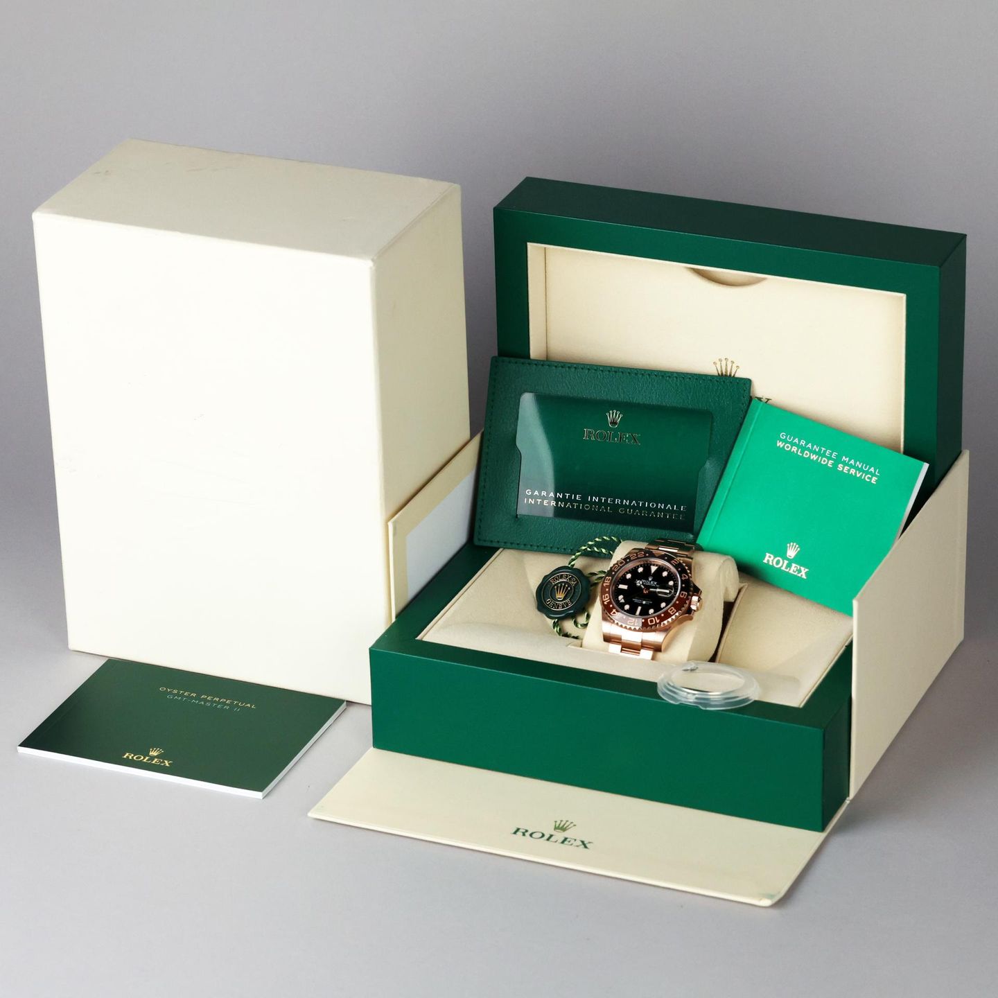 Rolex GMT-Master II 126715CHNR (2021) - Zwart wijzerplaat 40mm Roségoud (8/8)