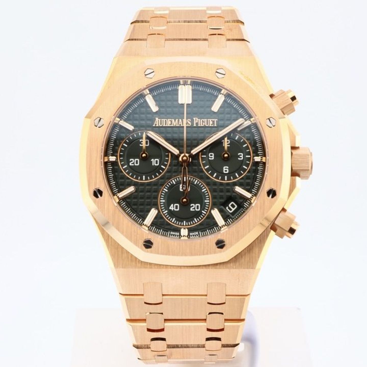 Audemars Piguet Royal Oak Chronograph 26240OR.OO.1320OR.04 (2022) - Groen wijzerplaat 41mm Roségoud (1/1)