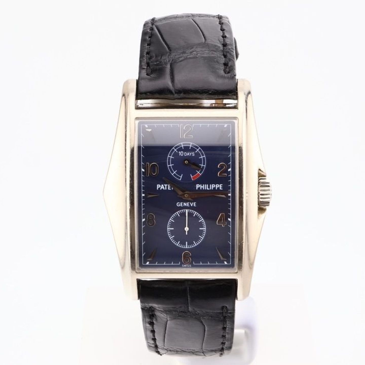 Patek Philippe Gondolo 5100G-001 (2000) - Blue dial 30 mm White Gold case (1/2)