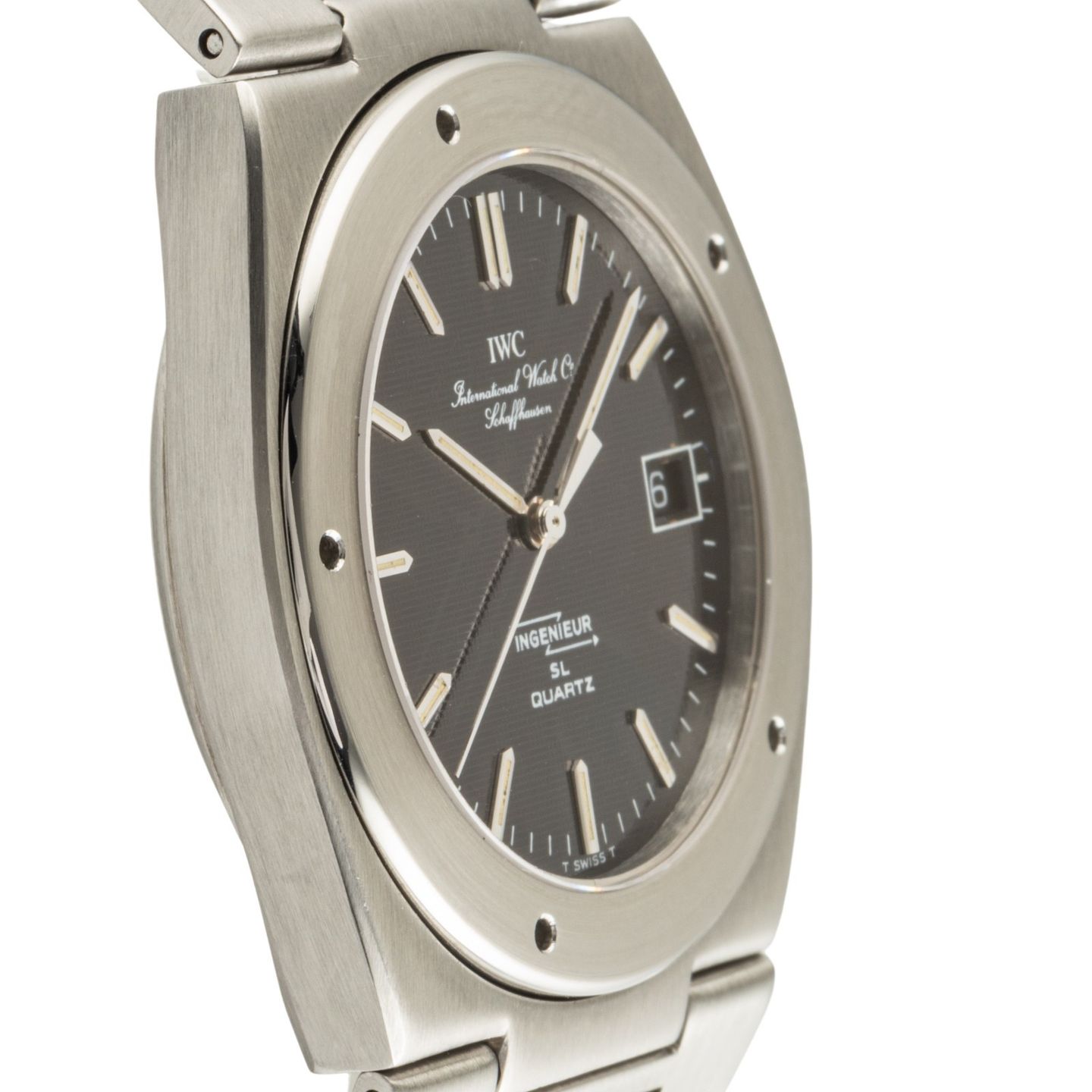 IWC Ingenieur Jumbo IW3303 (Onbekend (willekeurig serienummer)) - Zwart wijzerplaat 40mm Staal (7/8)