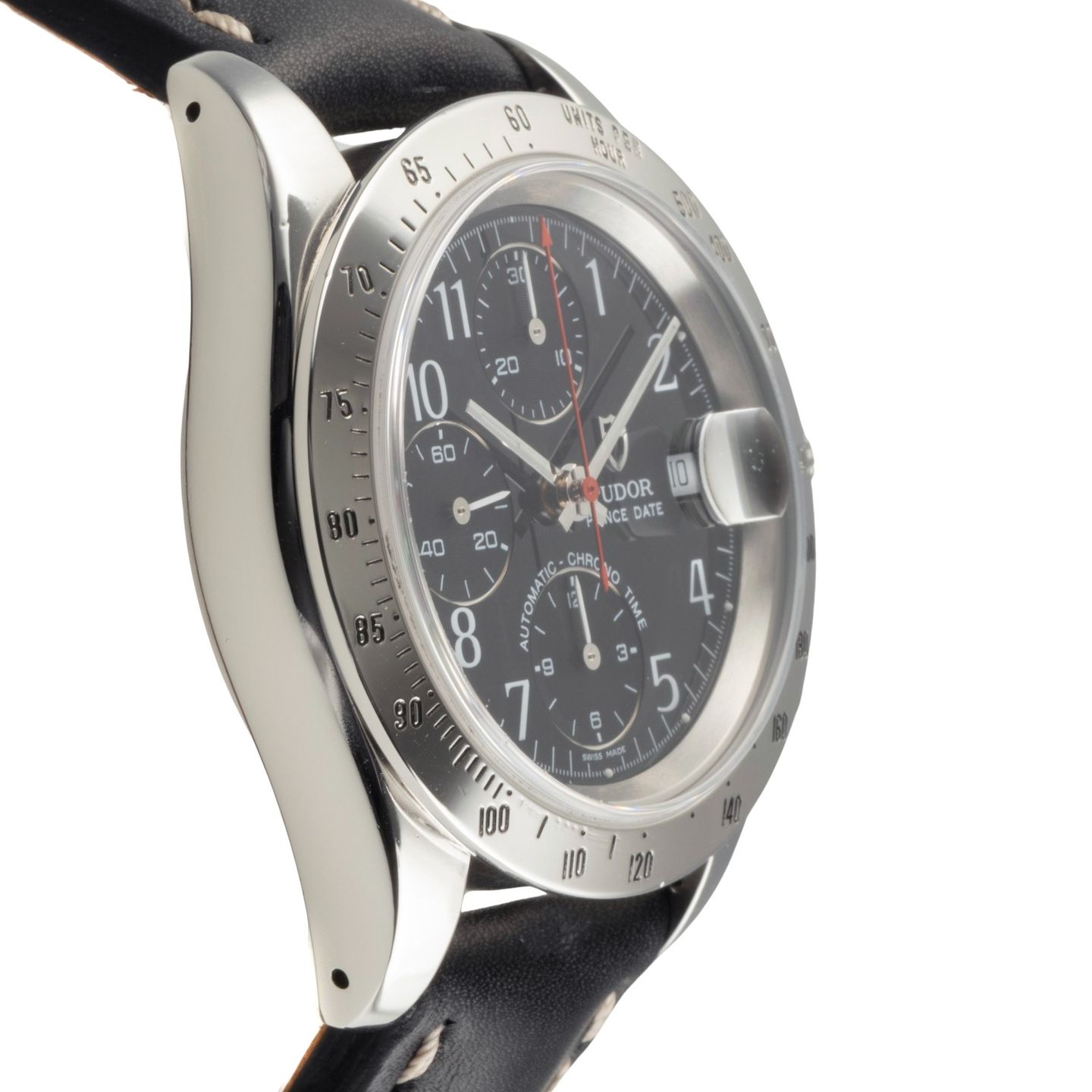 Tudor Prince Date 79280P (2007) - Black dial 39 mm Steel case (7/8)