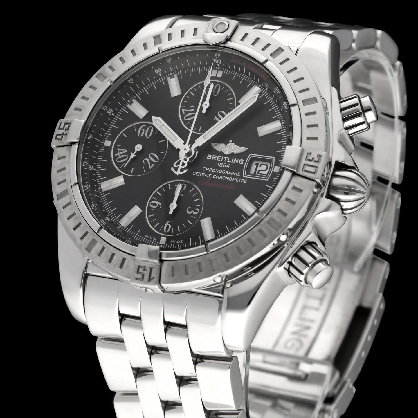 Breitling Chronomat Evolution A13356 (2010) - Zwart wijzerplaat 44mm Staal (7/8)