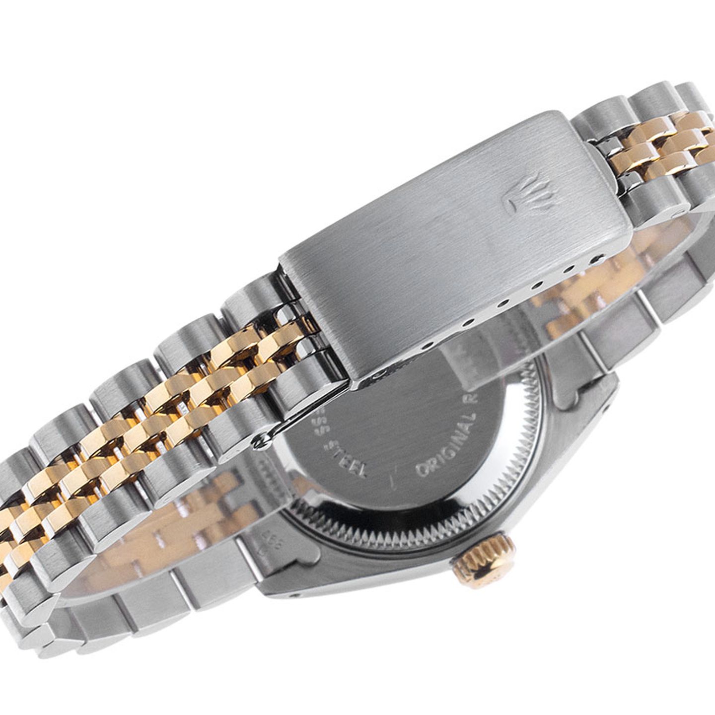 Rolex Lady-Datejust 69173 (1993) - Blauw wijzerplaat 26mm Goud/Staal (6/6)