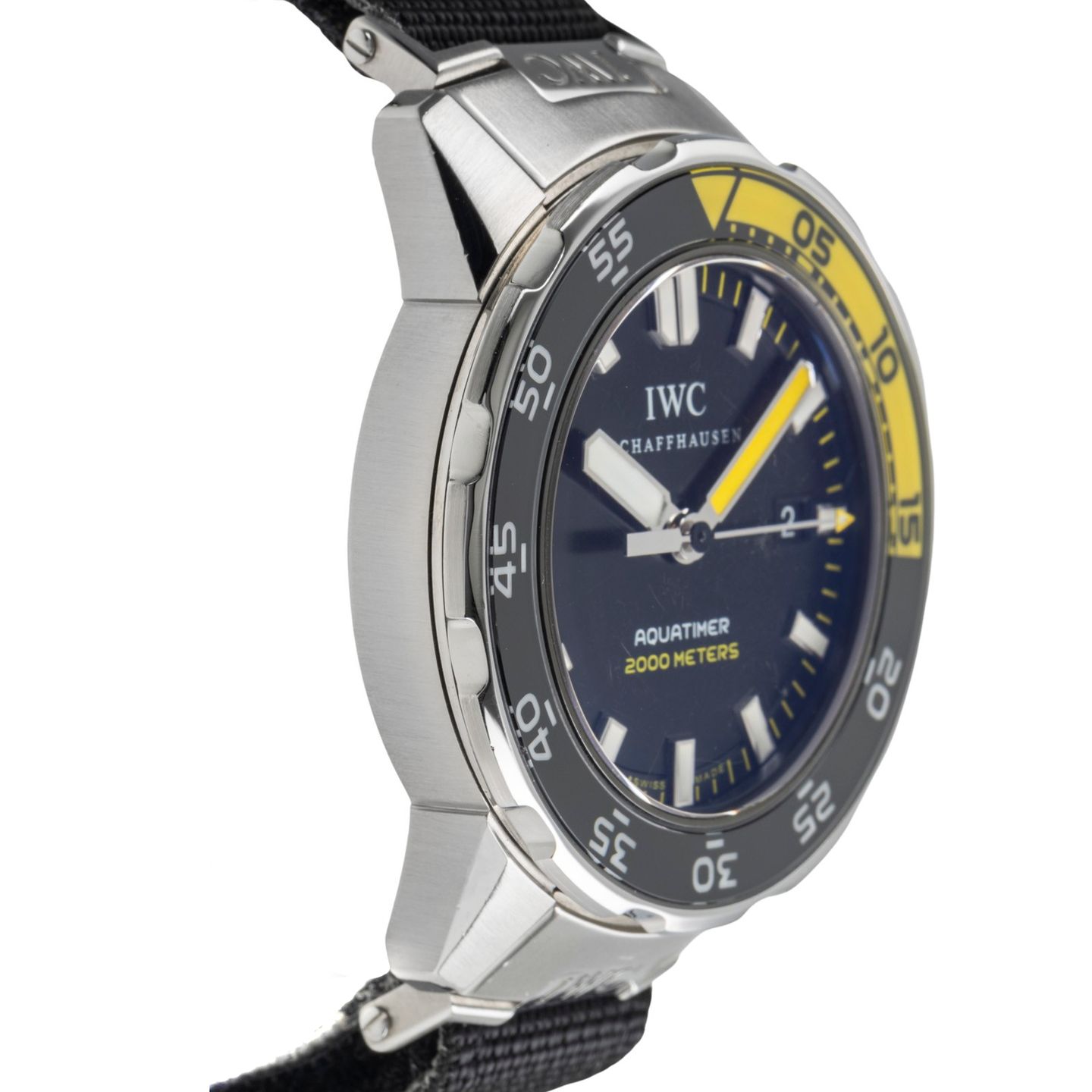 IWC Aquatimer Automatic 2000 IW356801 (2010) - Black dial 44 mm Steel case (7/8)