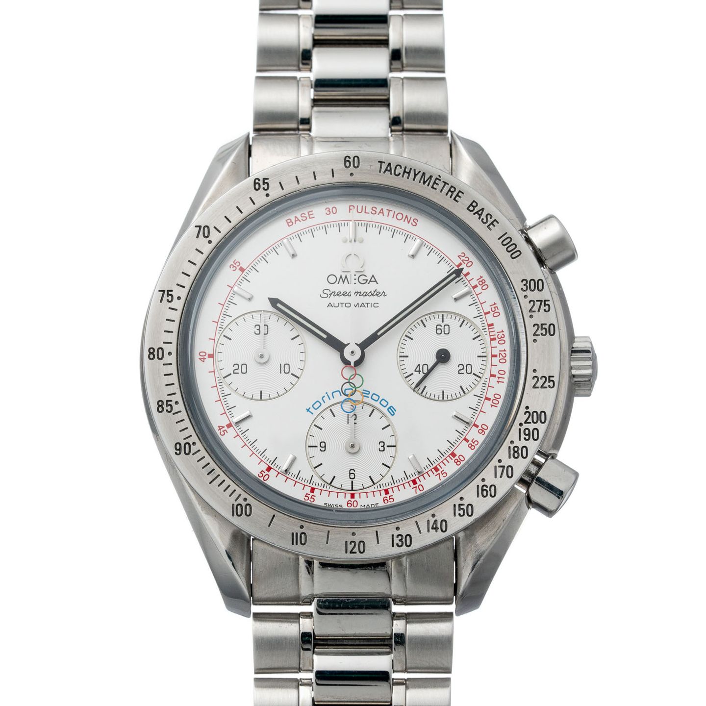 Omega Speedmaster 3538.30 (2006) - White dial 39 mm Steel case (1/8)