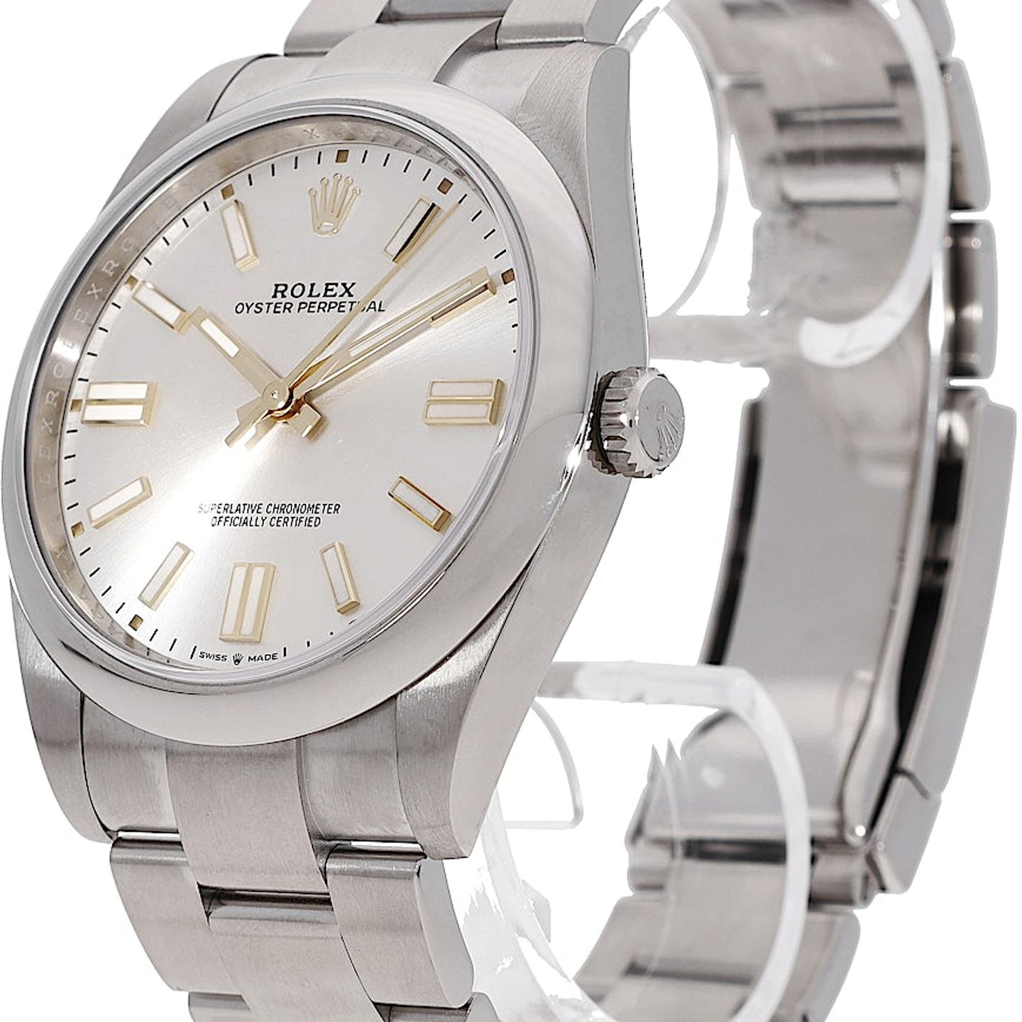 Rolex Oyster Perpetual 41 124300 (2022) - Silver dial 41 mm Steel case (3/5)