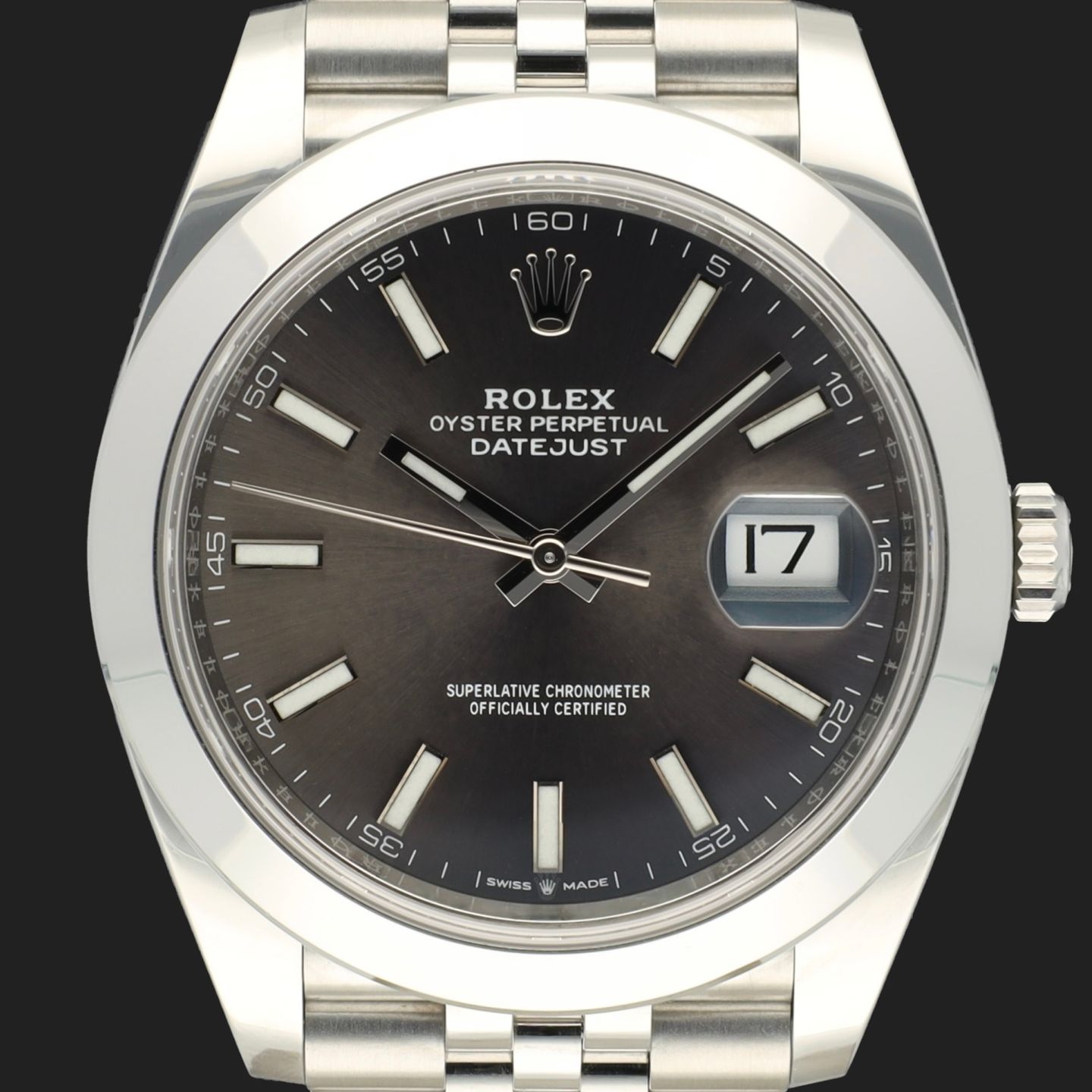 Rolex Datejust 41 126300 (2019) - Grijs wijzerplaat 41mm Staal (2/8)