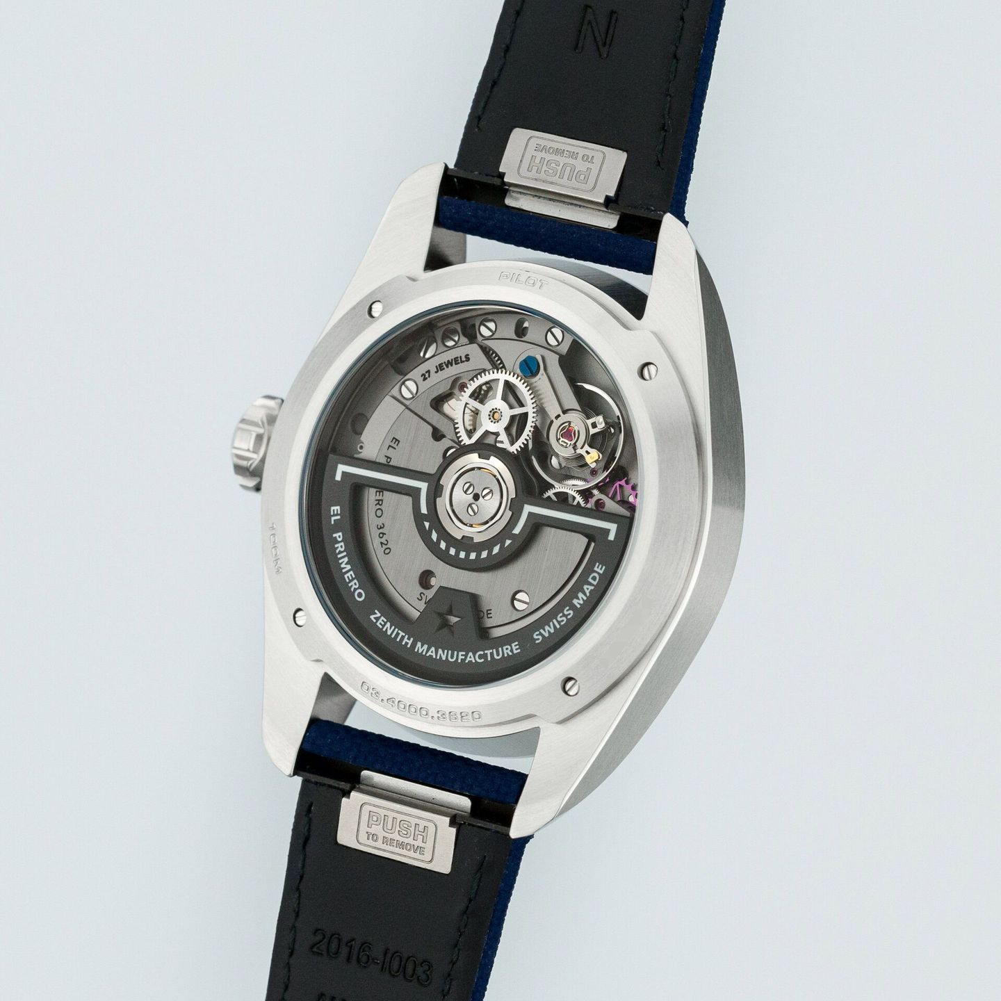 Zenith Pilot 03.4000.3620/51.I003 (2024) - Blauw wijzerplaat 40mm Staal (4/7)