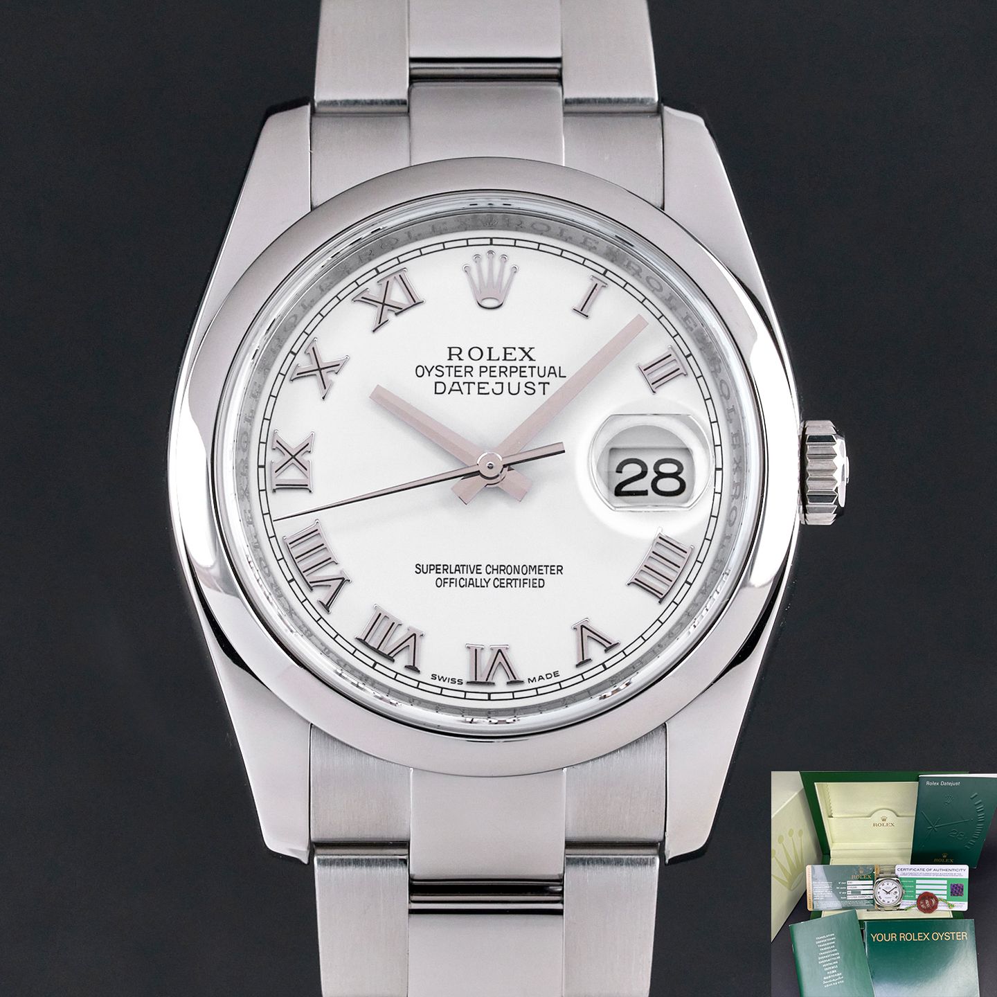 Rolex Datejust 36 116200 (2008) - 36mm Staal (1/7)