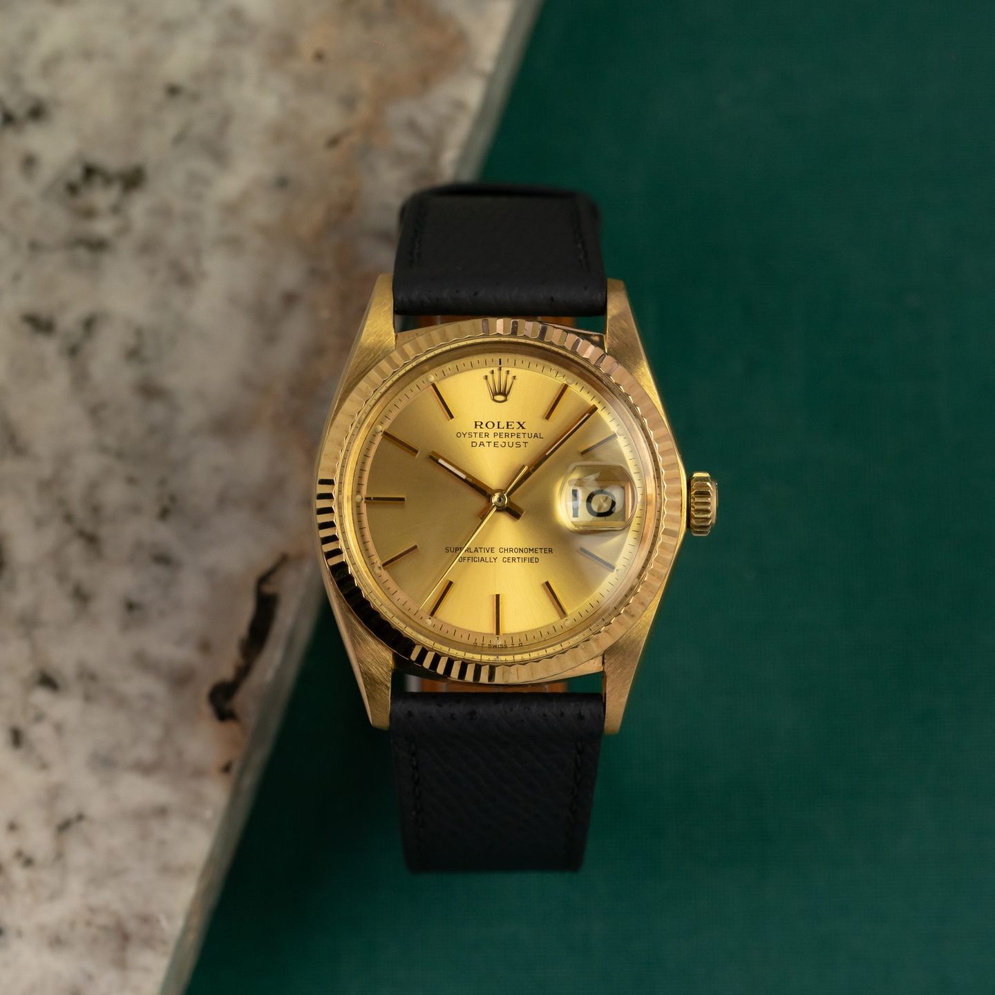 Rolex Datejust 1601 (1966) - 36 mm Yellow Gold case (1/6)
