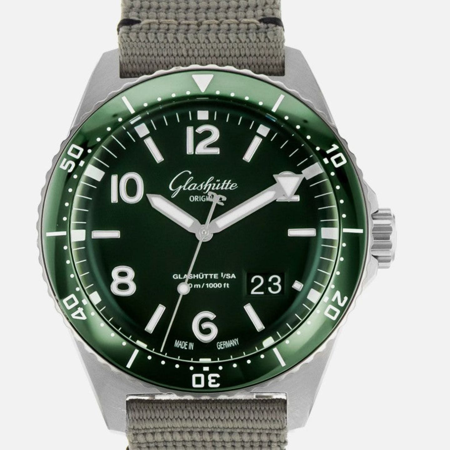 Glashütte Original SeaQ Panorama Date 1-36-13-07-83-34 (2025) - Green dial 43 mm Steel case (1/1)