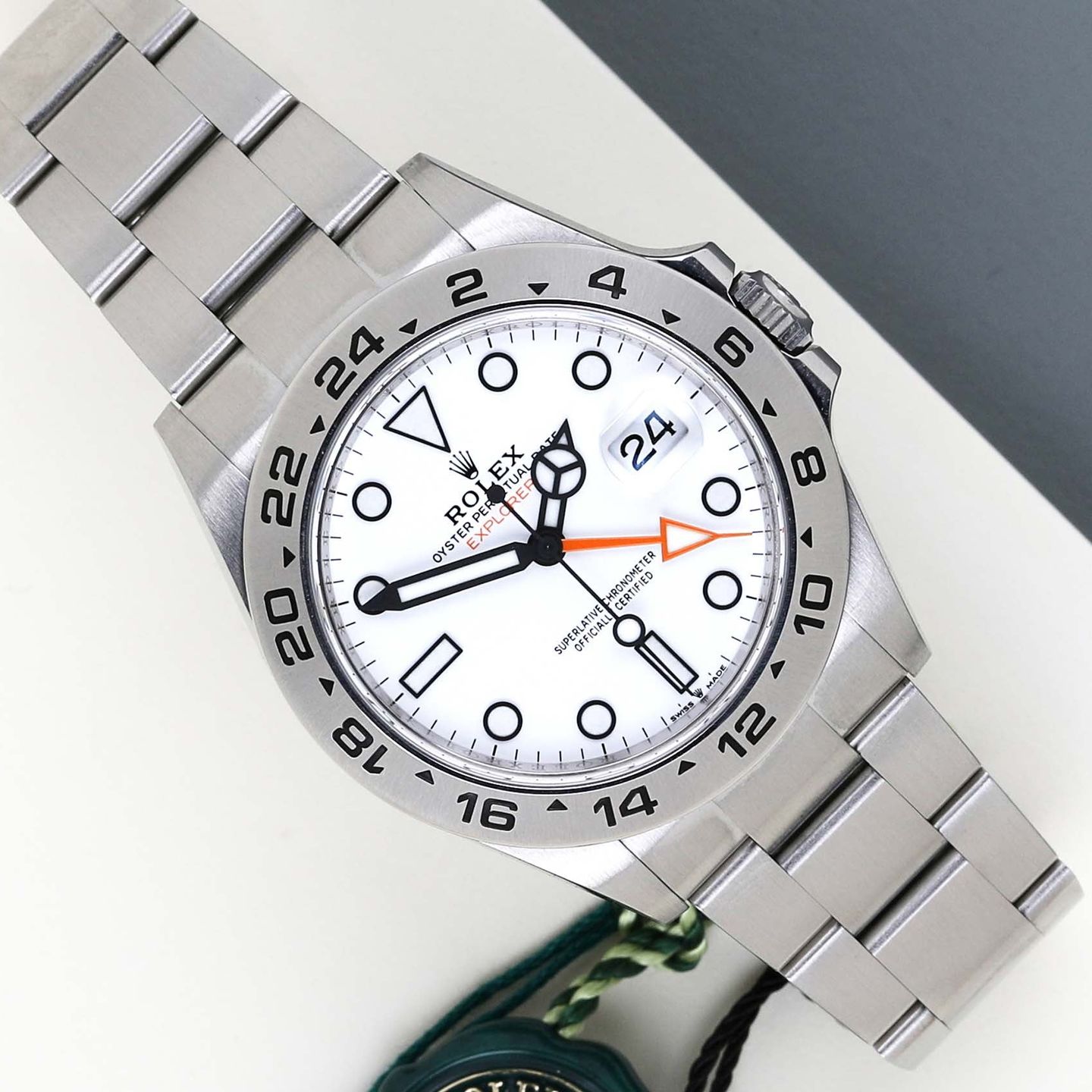 Rolex Explorer II 226570 (2023) - Wit wijzerplaat 42mm Staal (1/8)