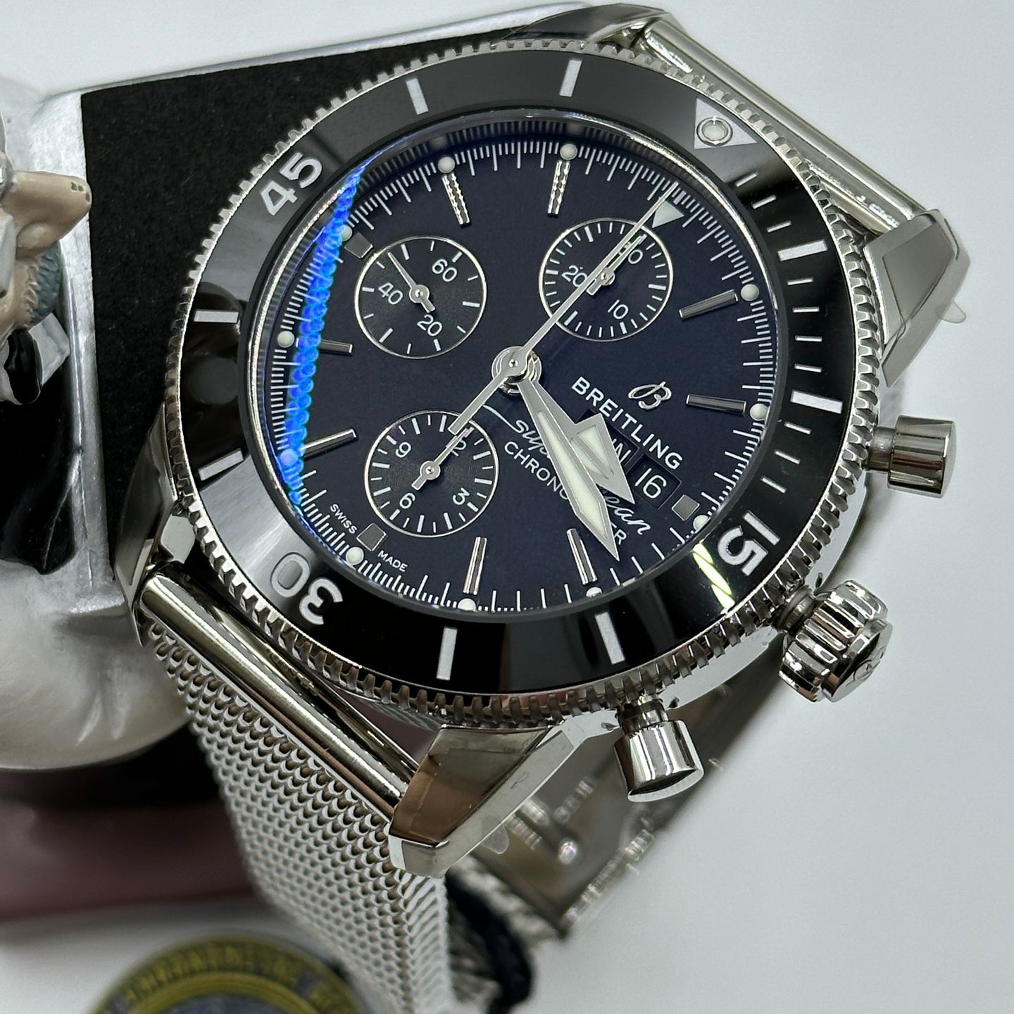 Breitling Superocean Heritage A13313121B1A1 (2023) - Zwart wijzerplaat 44mm Staal (1/8)