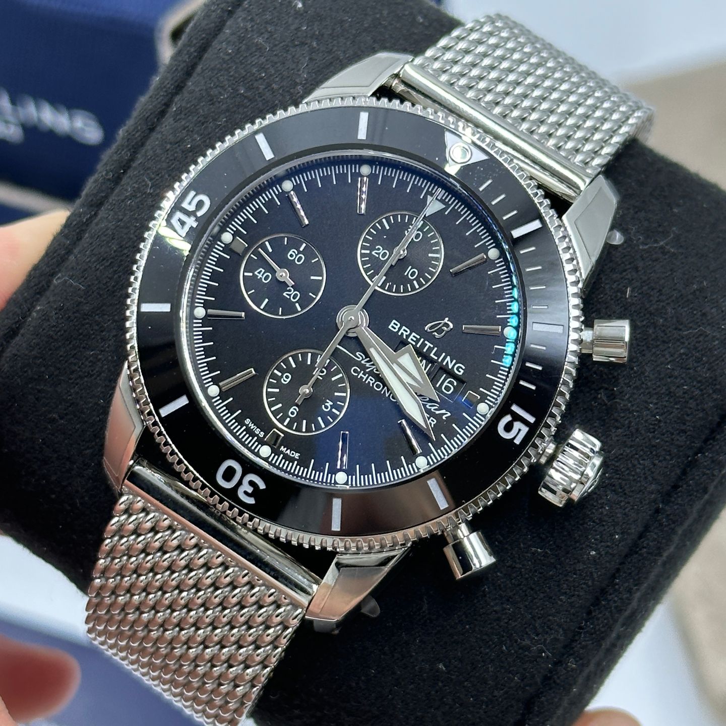 Breitling Superocean Heritage A13313121B1A1 (2023) - Zwart wijzerplaat 44mm Staal (5/8)