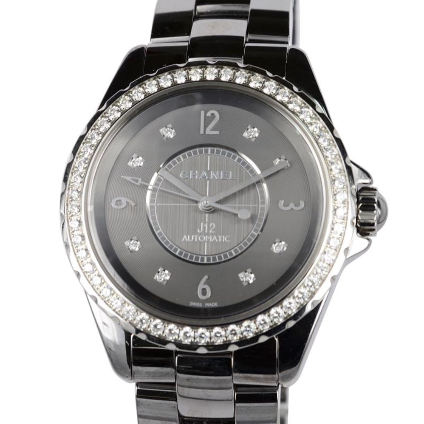 Chanel J12 H2566 (2023) - Grey dial 38 mm Ceramic case (1/1)