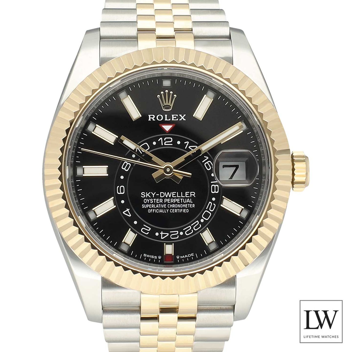 Rolex Sky-Dweller 336933 (2024) - Zwart wijzerplaat 42mm Goud/Staal (2/8)