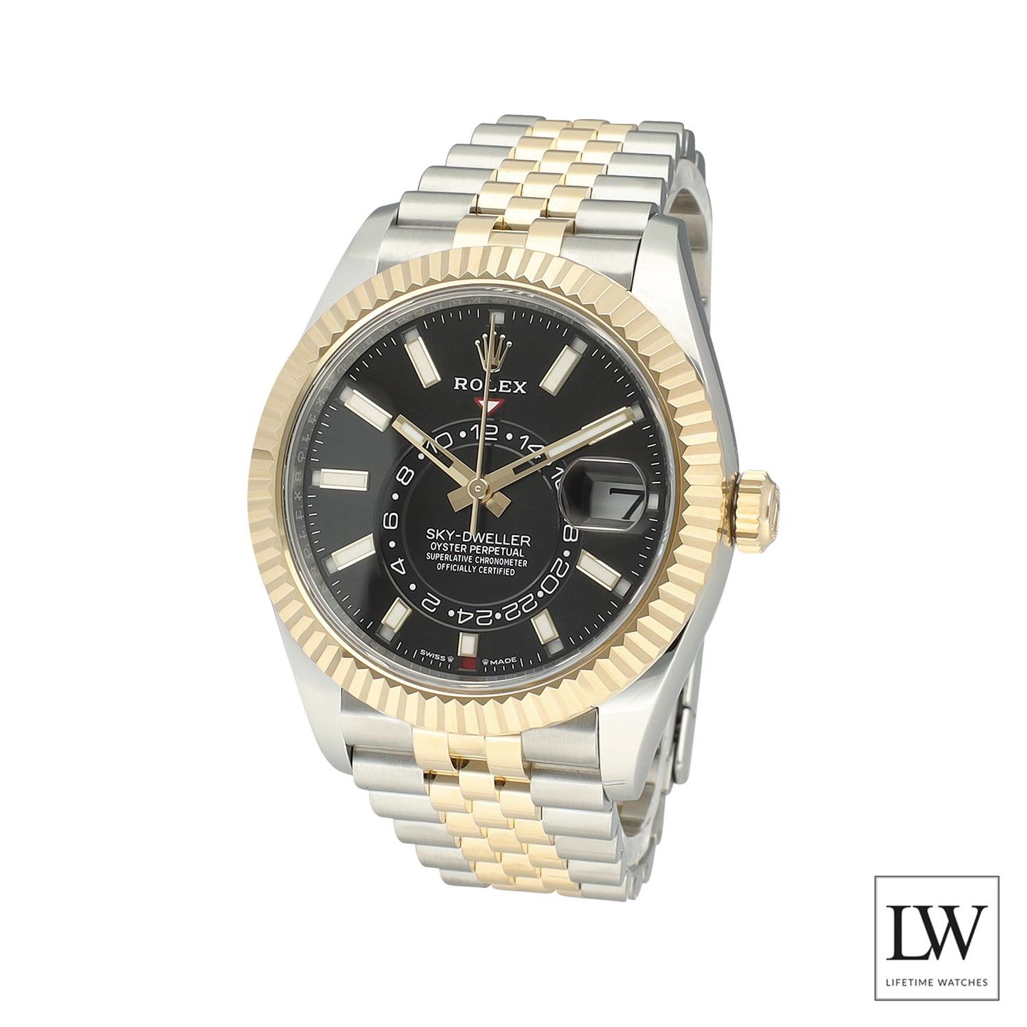 Rolex Sky-Dweller 336933 (2024) - Zwart wijzerplaat 42mm Goud/Staal (4/8)