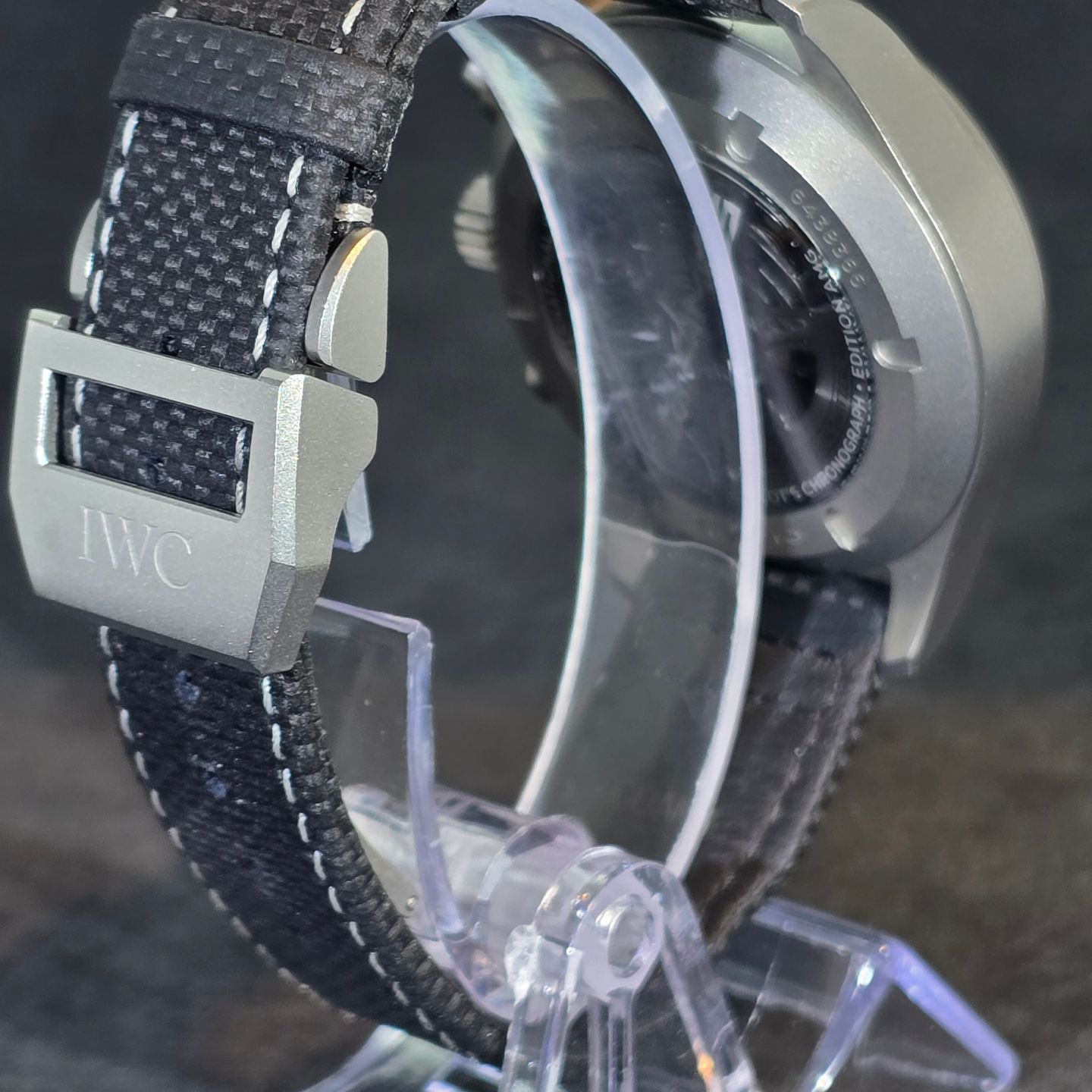 IWC Ingenieur AMG IW377903 (2023) - Zwart wijzerplaat 43mm Titanium (3/8)