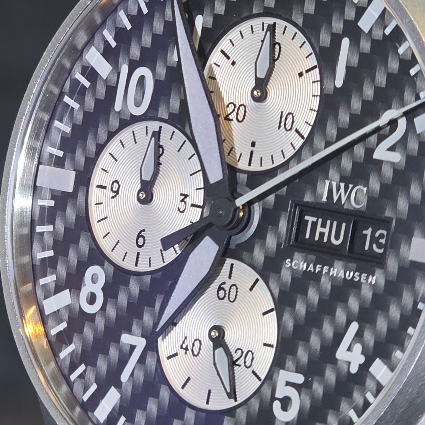 IWC Ingenieur AMG IW377903 (2023) - Zwart wijzerplaat 43mm Titanium (6/8)