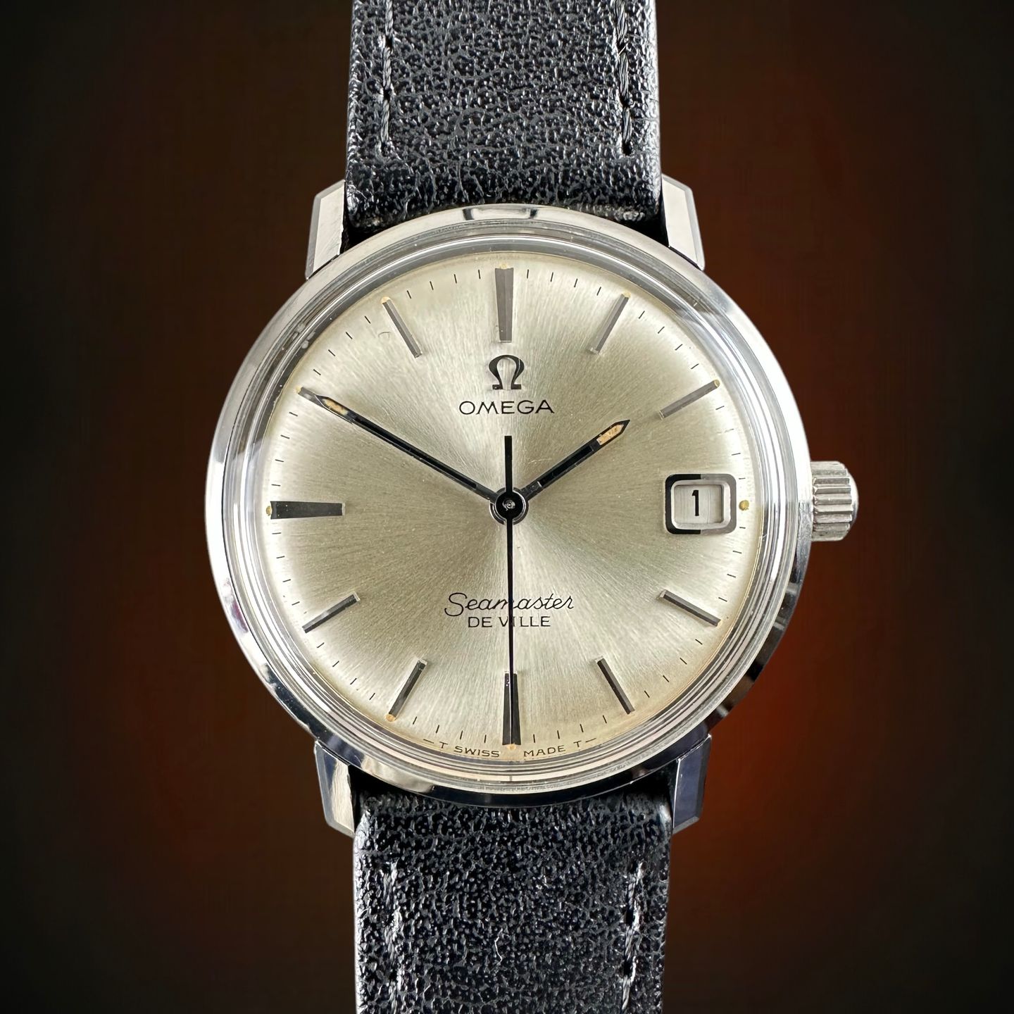 Omega Seamaster 136.010 (1964) - Wit wijzerplaat 33mm Staal (1/8)