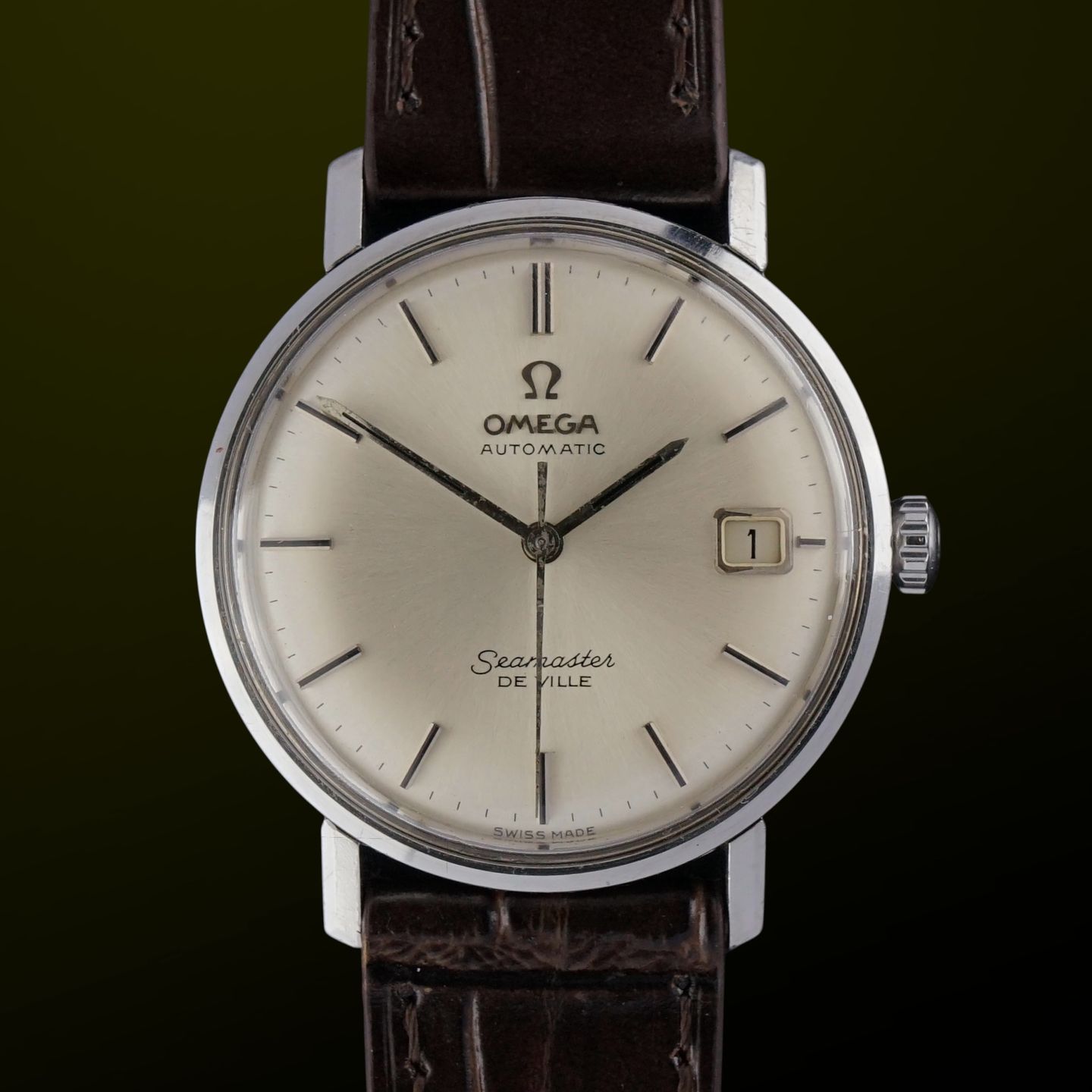 Omega Seamaster 166.020 (1966) - White dial 34 mm Steel case (1/8)