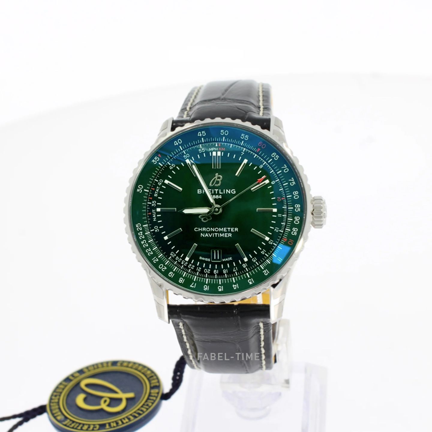 Breitling Navitimer A17326361L1P2 (2024) - Groen wijzerplaat 41mm Staal (1/1)