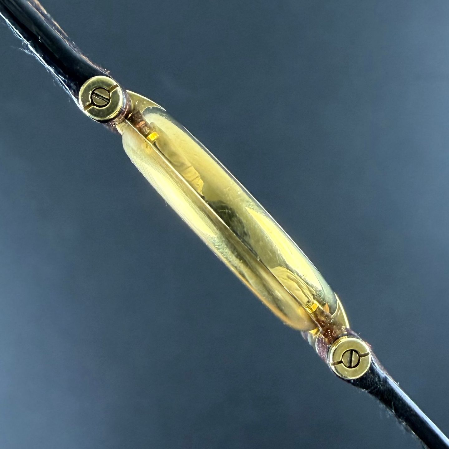 Cartier Tank 590004 (1990) - Champagne dial 24 mm Gold/Steel case (5/8)