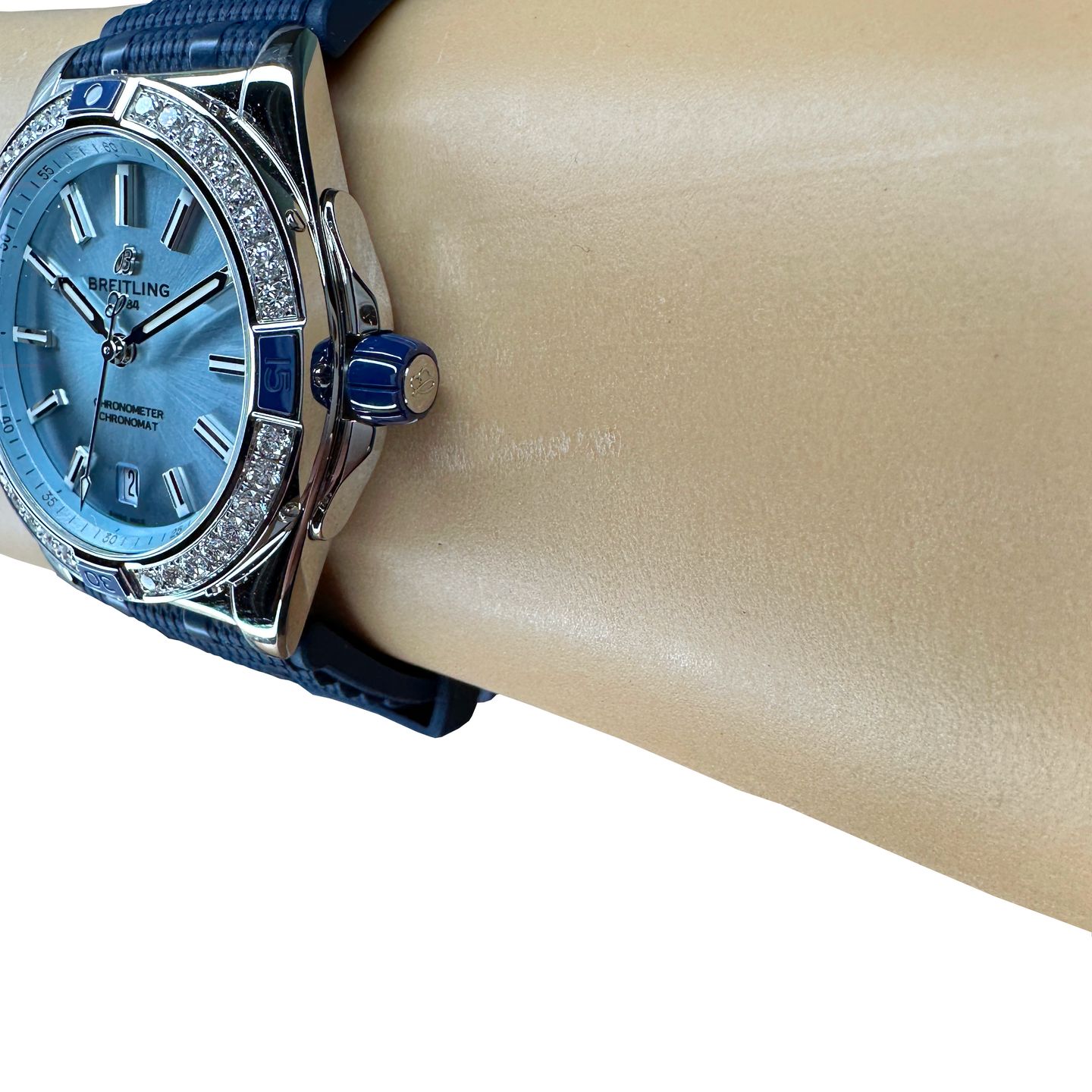 Breitling Chronomat 38 A17356531C1S1 (2023) - Blauw wijzerplaat 38mm Staal (5/8)